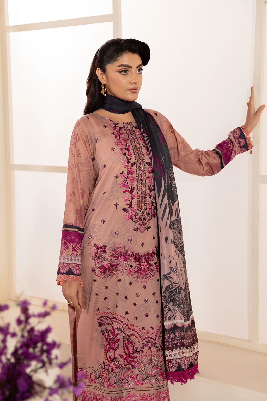 Ramsha | Mashaal Luxury Lawn | L-1306 - Official Ramsha stockist in UK - Sakeena London