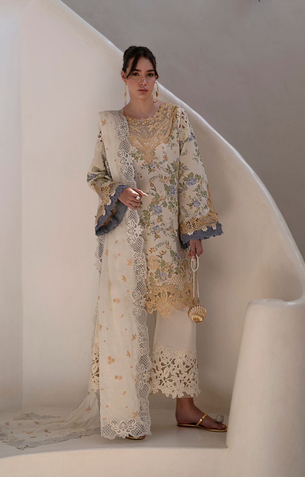 AJR Couture | Printakari Lawn 25 | Maze - Official AJR Couture stockist in UK - Sakeena London