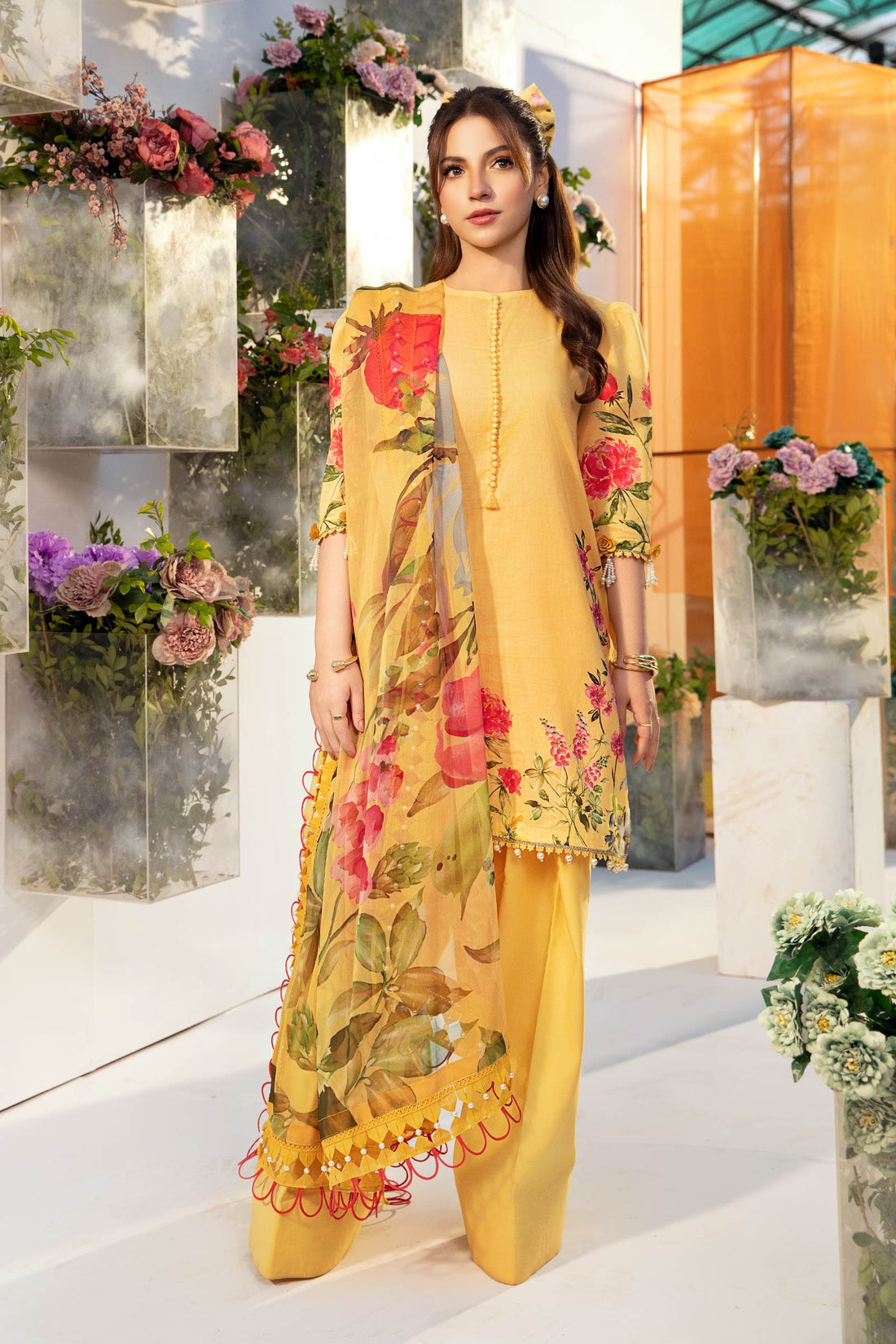 Maria B | M Basic Summer Lawn 25 | MB-CUS25-701A - Official Maria B stockist in UK - Sakeena London
