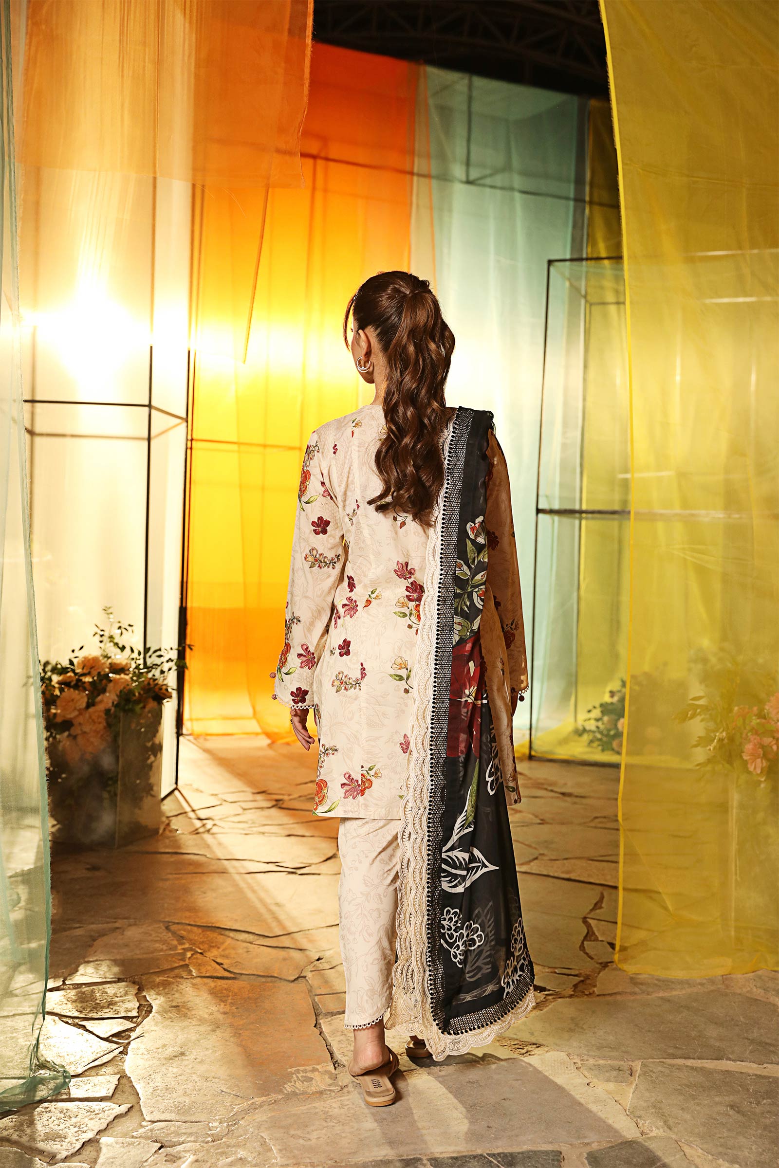 Maria B | M Basic Summer Lawn 25 | MB-CUS25-702B - Official Maria B stockist in UK - Sakeena London