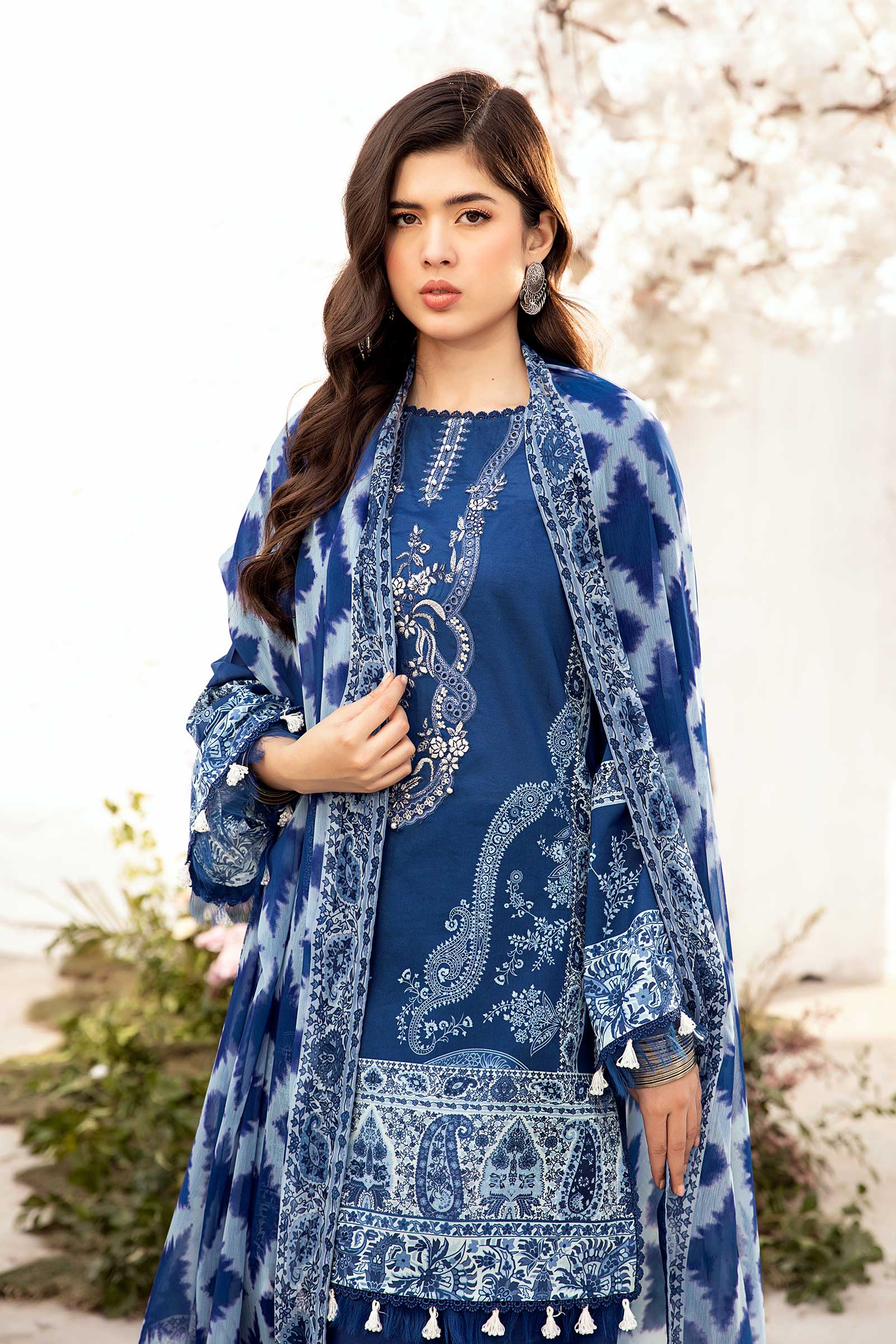 Maria B | M Basic Summer Lawn 25 | MB-CUS25-703B - Official Maria B stockist in UK - Sakeena London
