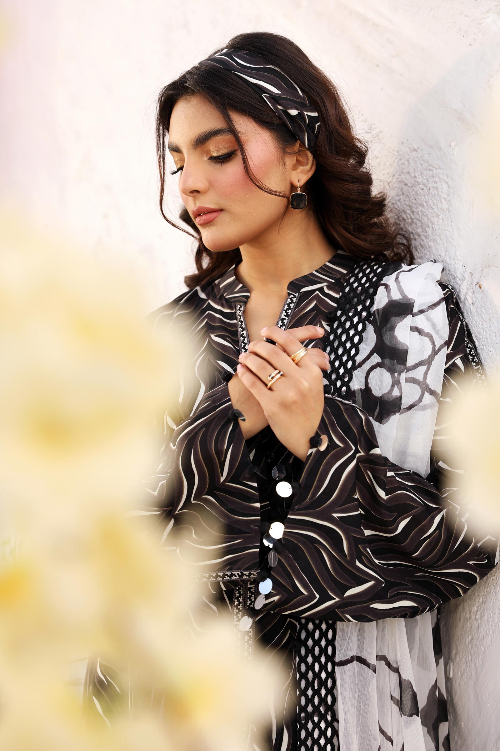 Maria B | M Basic Summer Lawn 25 | MB-CUS25-704B - Official Maria B stockist in UK - Sakeena London