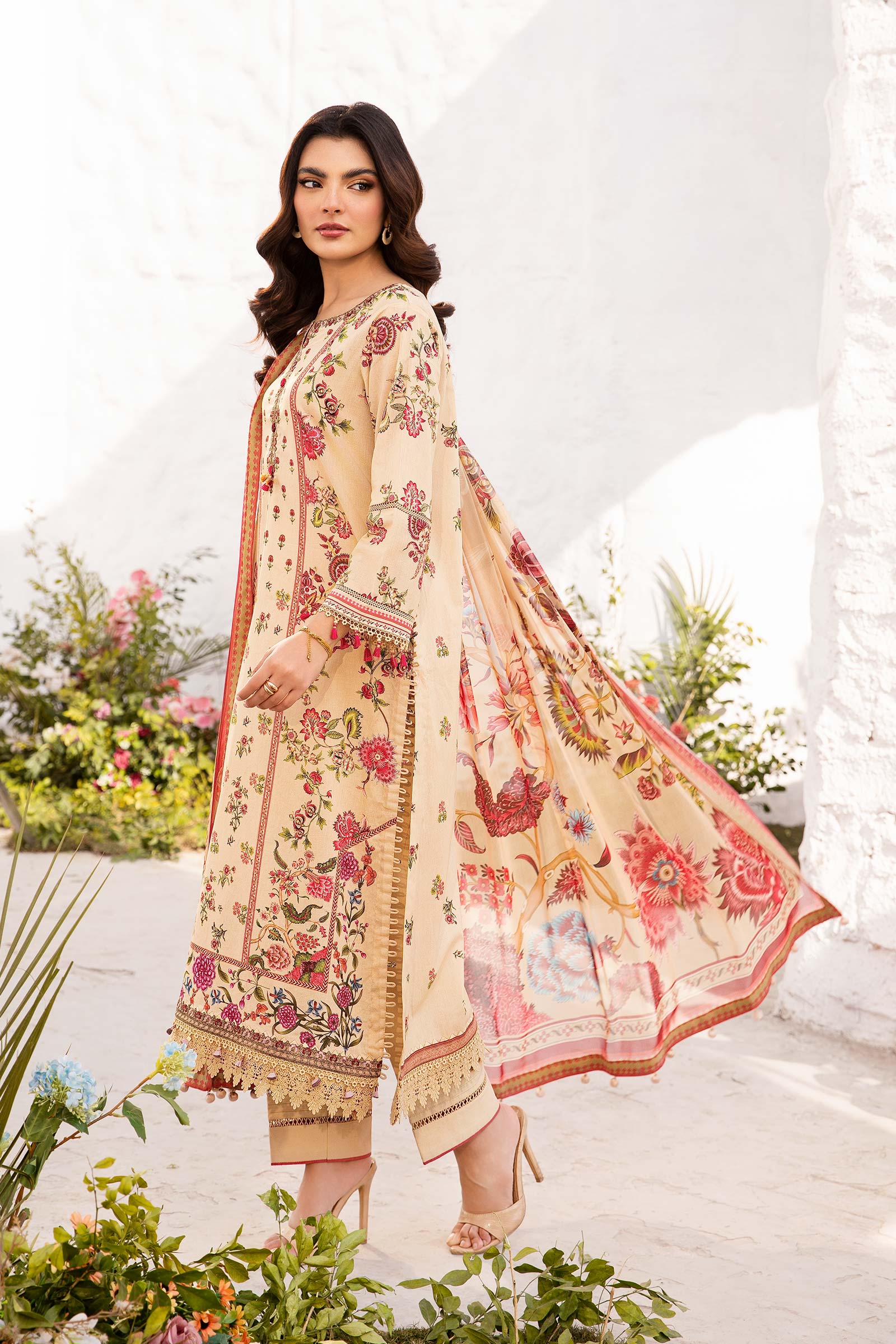 Maria B | M Basic Summer Lawn 25 | MB-CUS25-705A - Official Maria B stockist in UK - Sakeena London