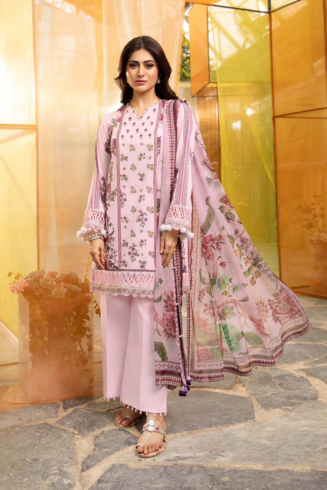Maria B | M Basic Summer Lawn 25 | MB-CUS25-705B - Official Maria B stockist in UK - Sakeena London