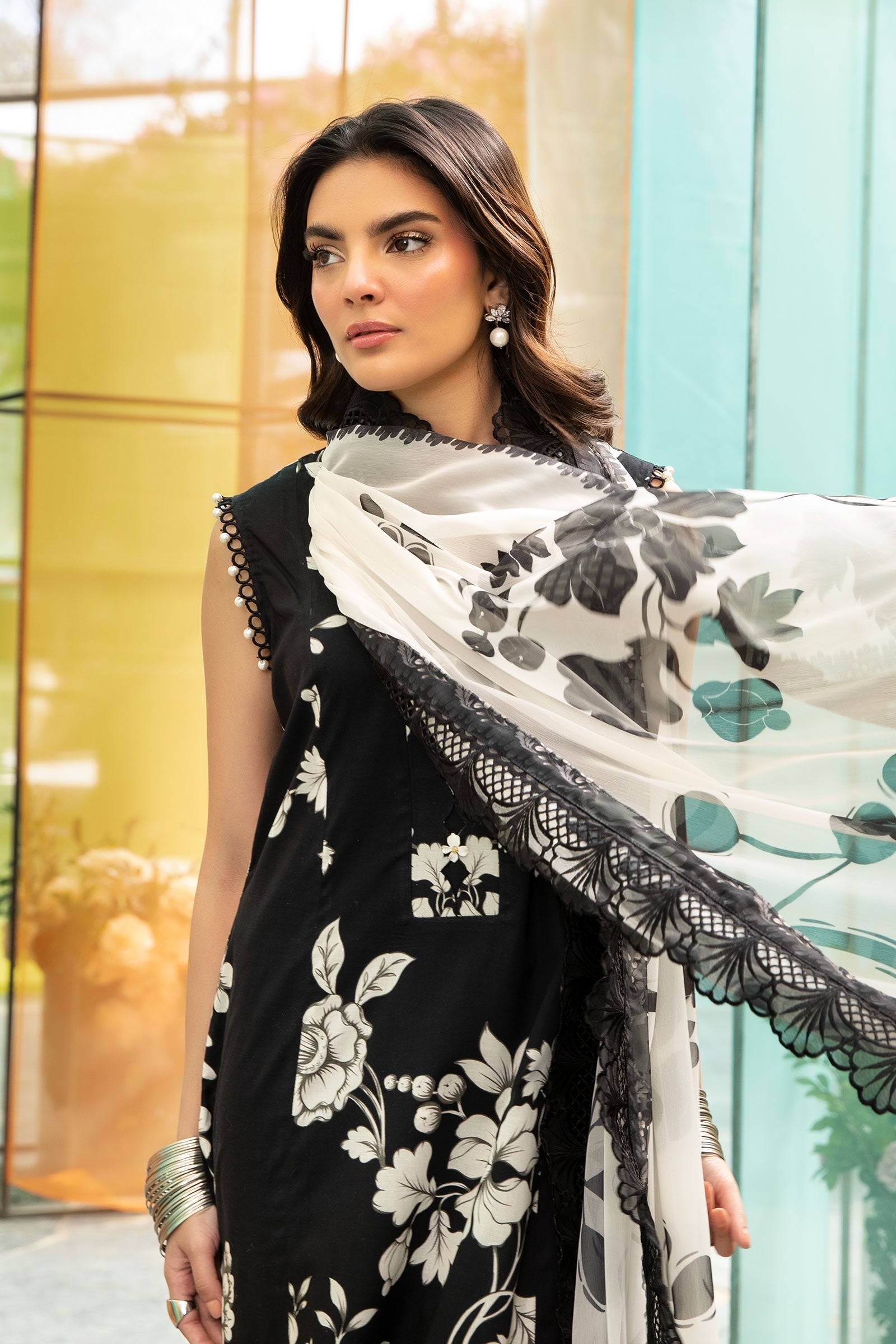 Maria B | M Basic Summer Lawn 25 | MB-CUS25-706B - Official Maria B stockist in UK - Sakeena London