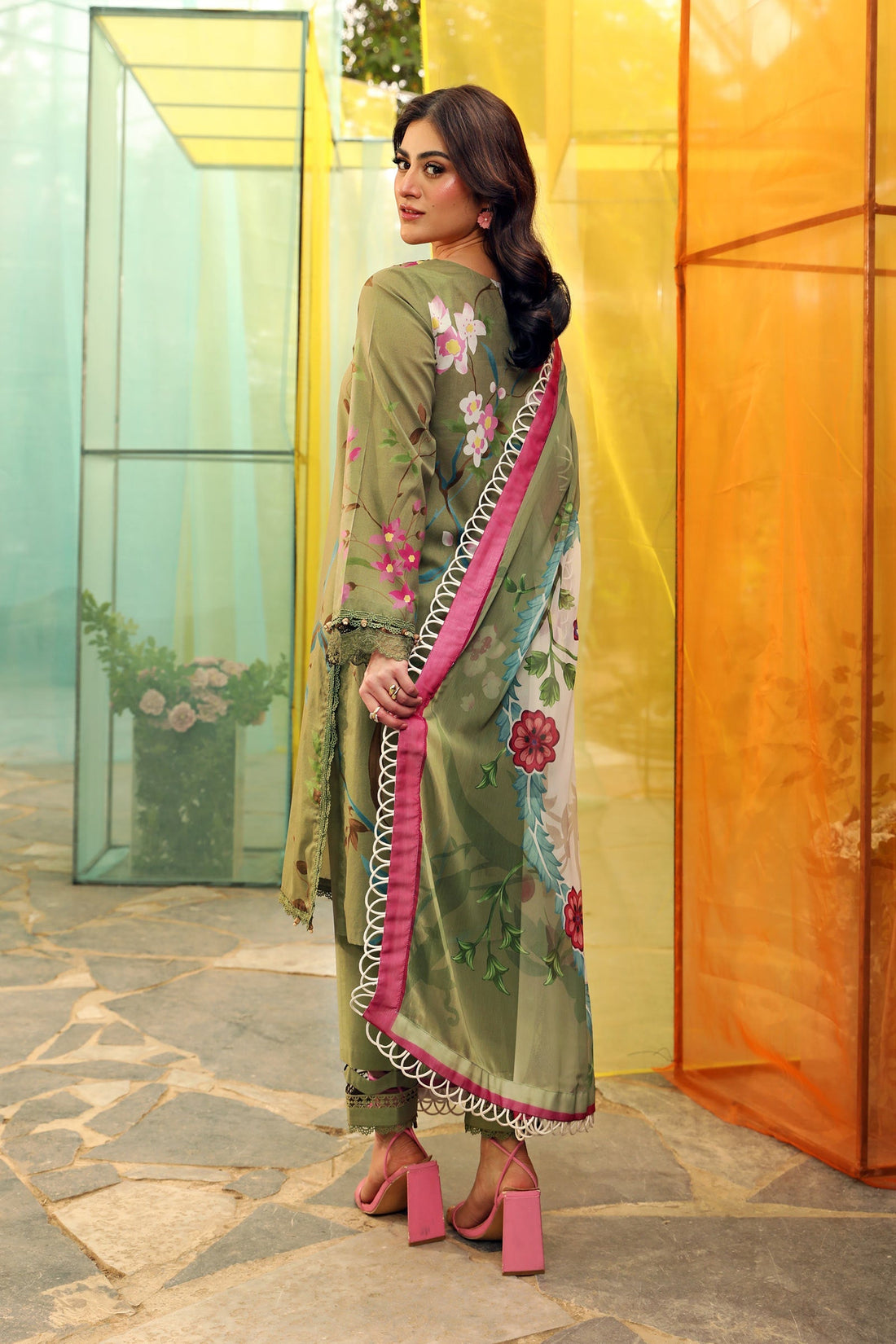 Maria B | M Basic Summer Lawn 25 | MB-CUS25-707A - Official Maria B stockist in UK - Sakeena London