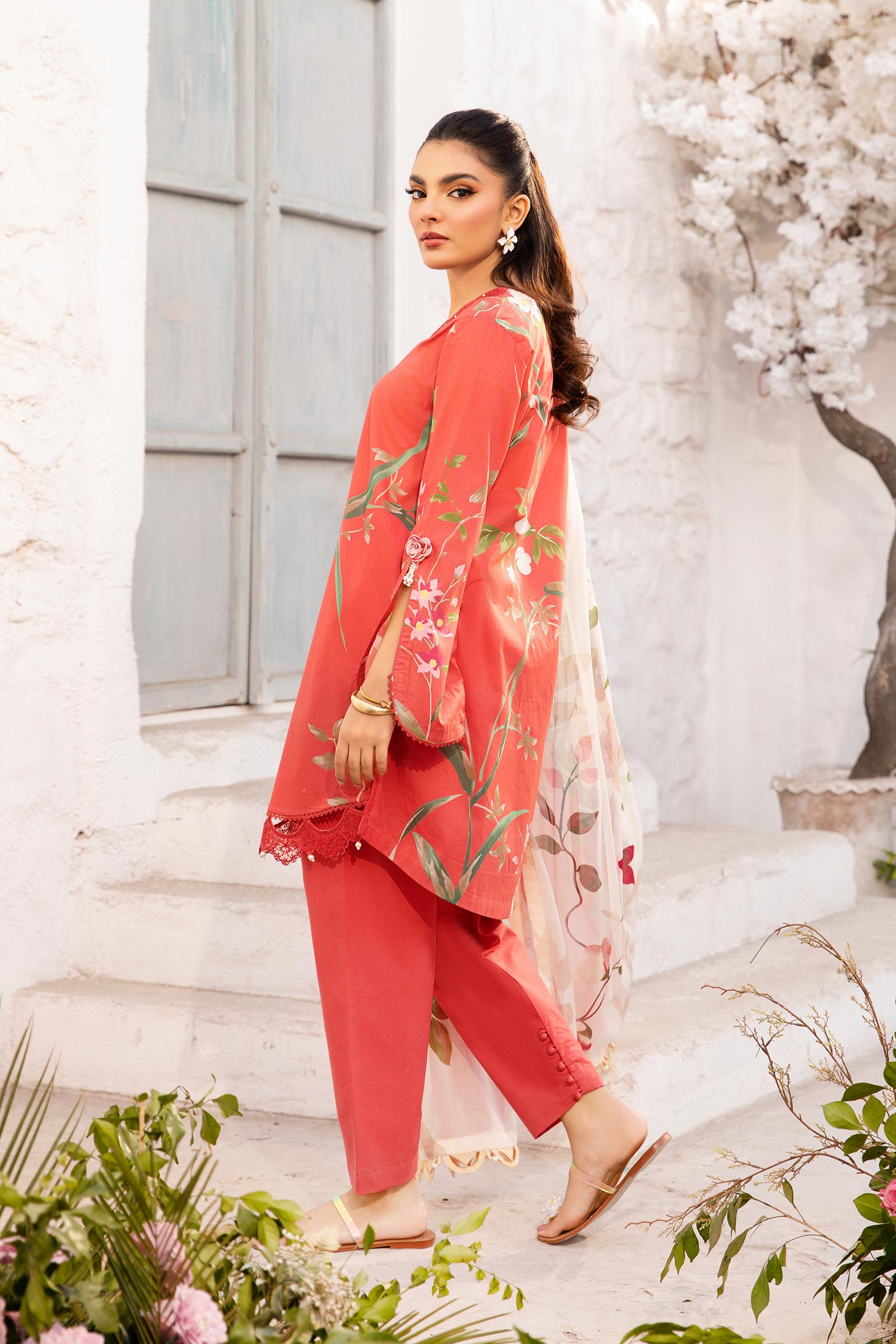 Maria B | M Basic Summer Lawn 25 | MB-CUS25-707B - Official Maria B stockist in UK - Sakeena London