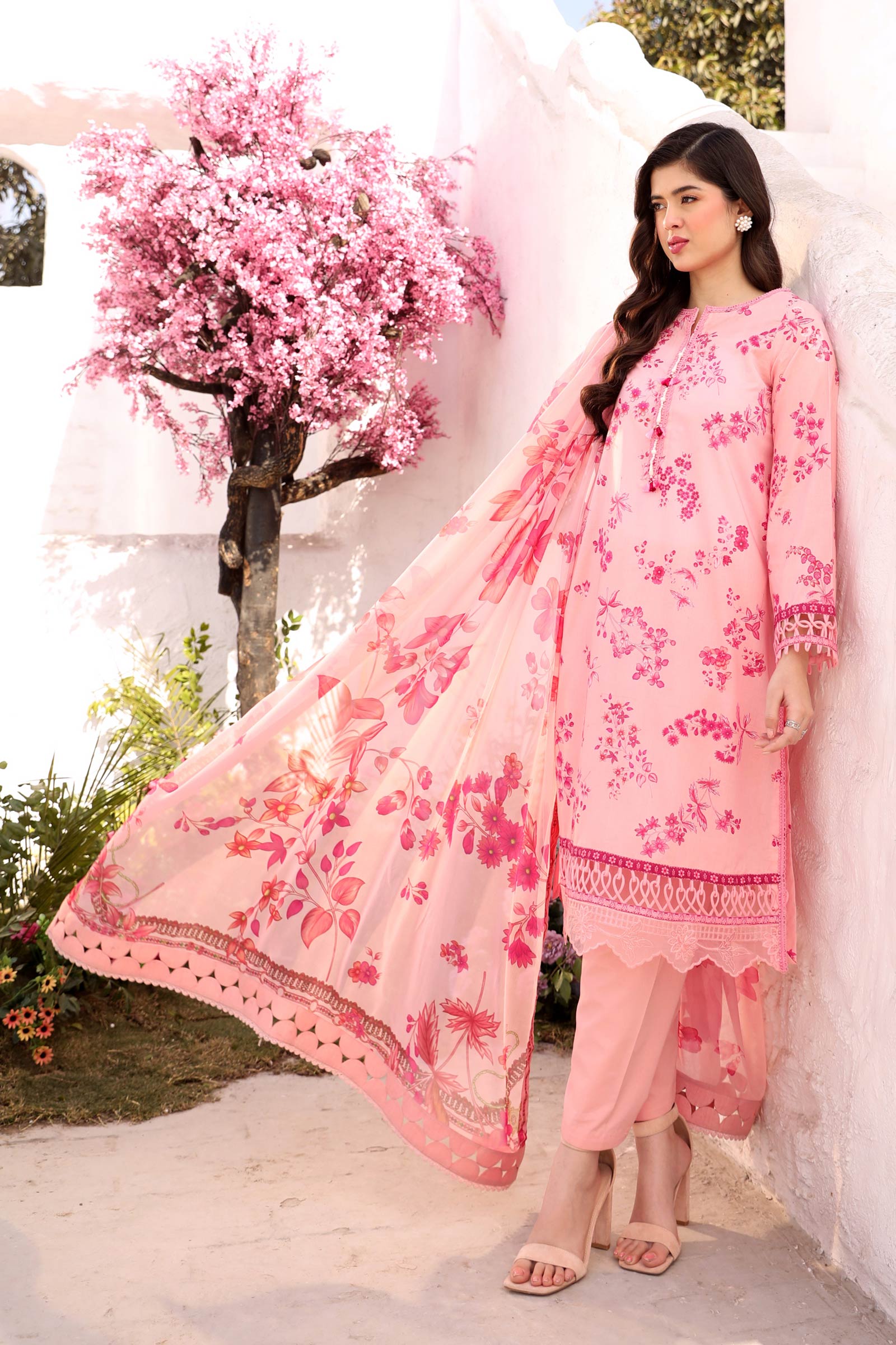 Maria B | M Basic Summer Lawn 25 | MB-CUS25-709A - Official Maria B stockist in UK - Sakeena London