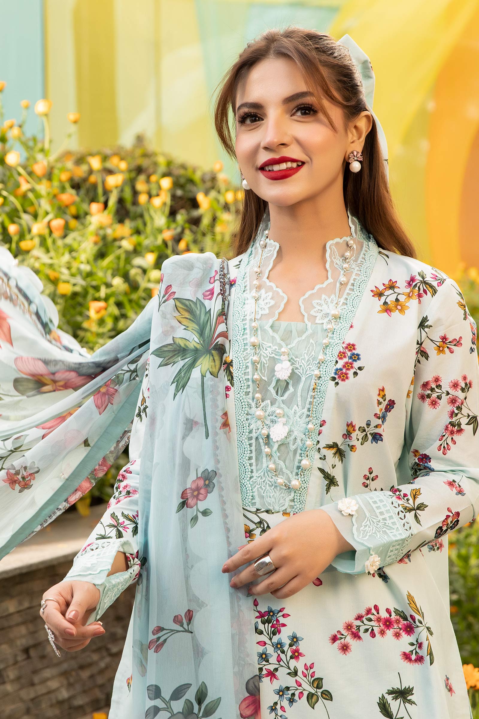 Maria B | M Basic Summer Lawn 25 | MB-CUS25-709B - Official Maria B stockist in UK - Sakeena London