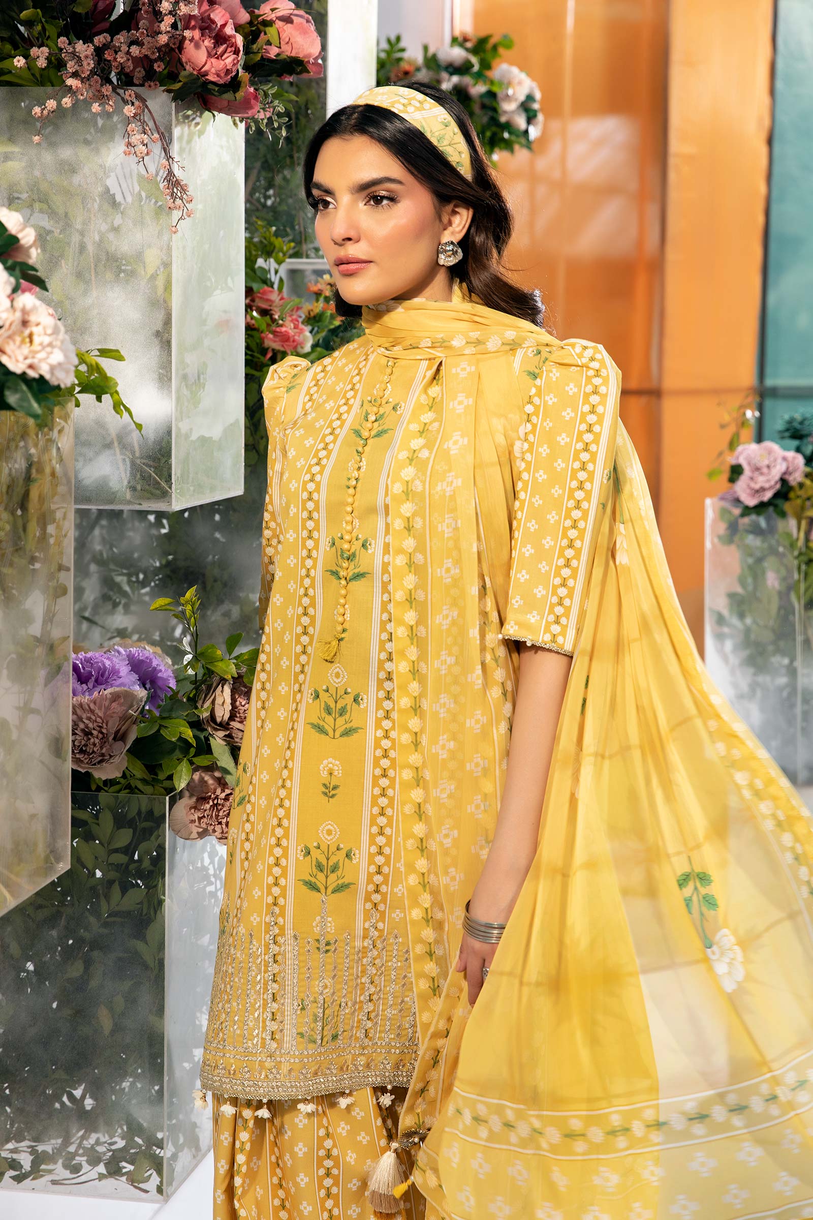 Maria B | M Basic Summer Lawn 25 | MB-CUS25-711A - Official Maria B stockist in UK - Sakeena London