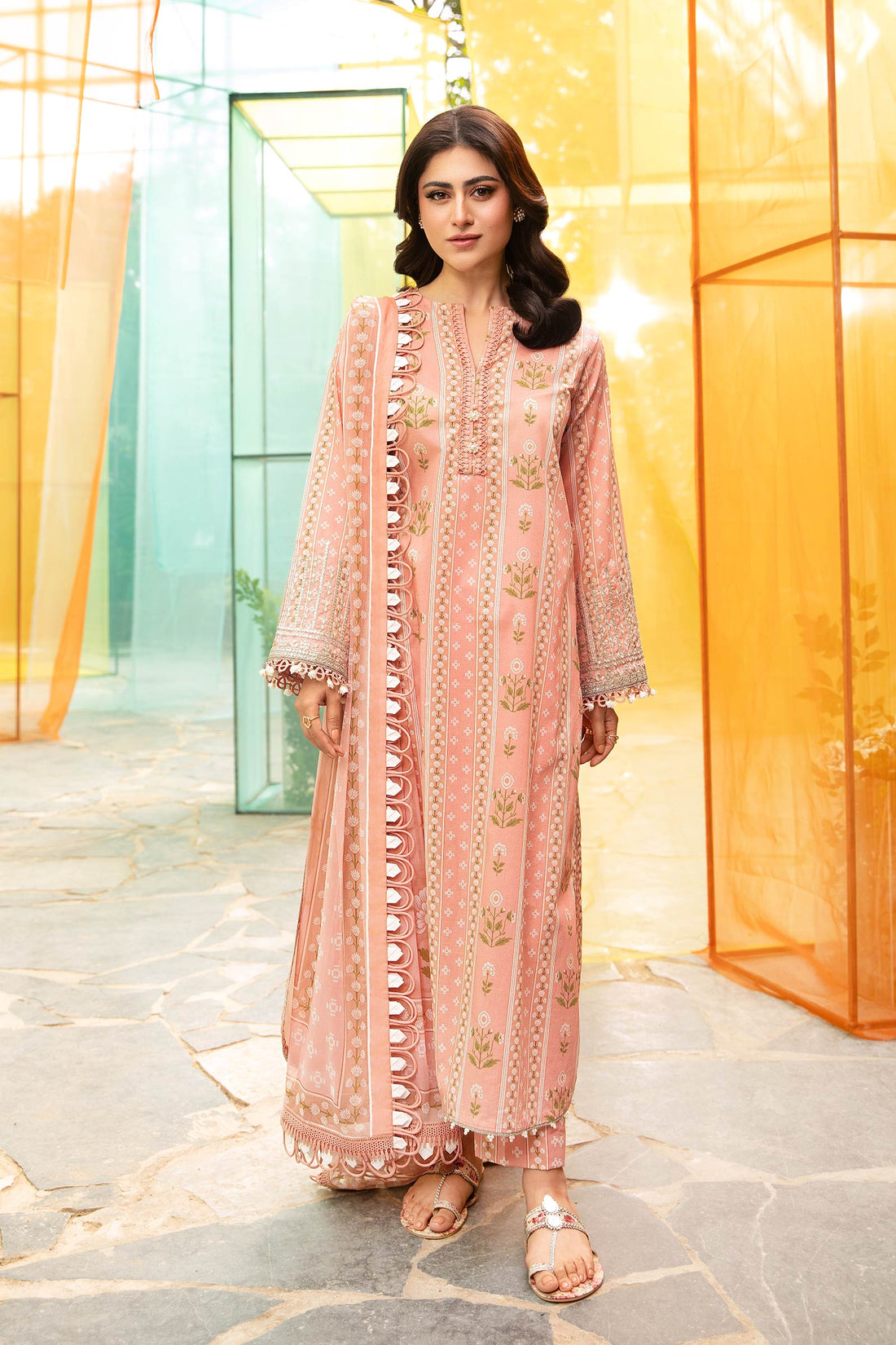 Maria B | M Basic Summer Lawn 25 | MB-CUS25-711B - Official Maria B stockist in UK - Sakeena London