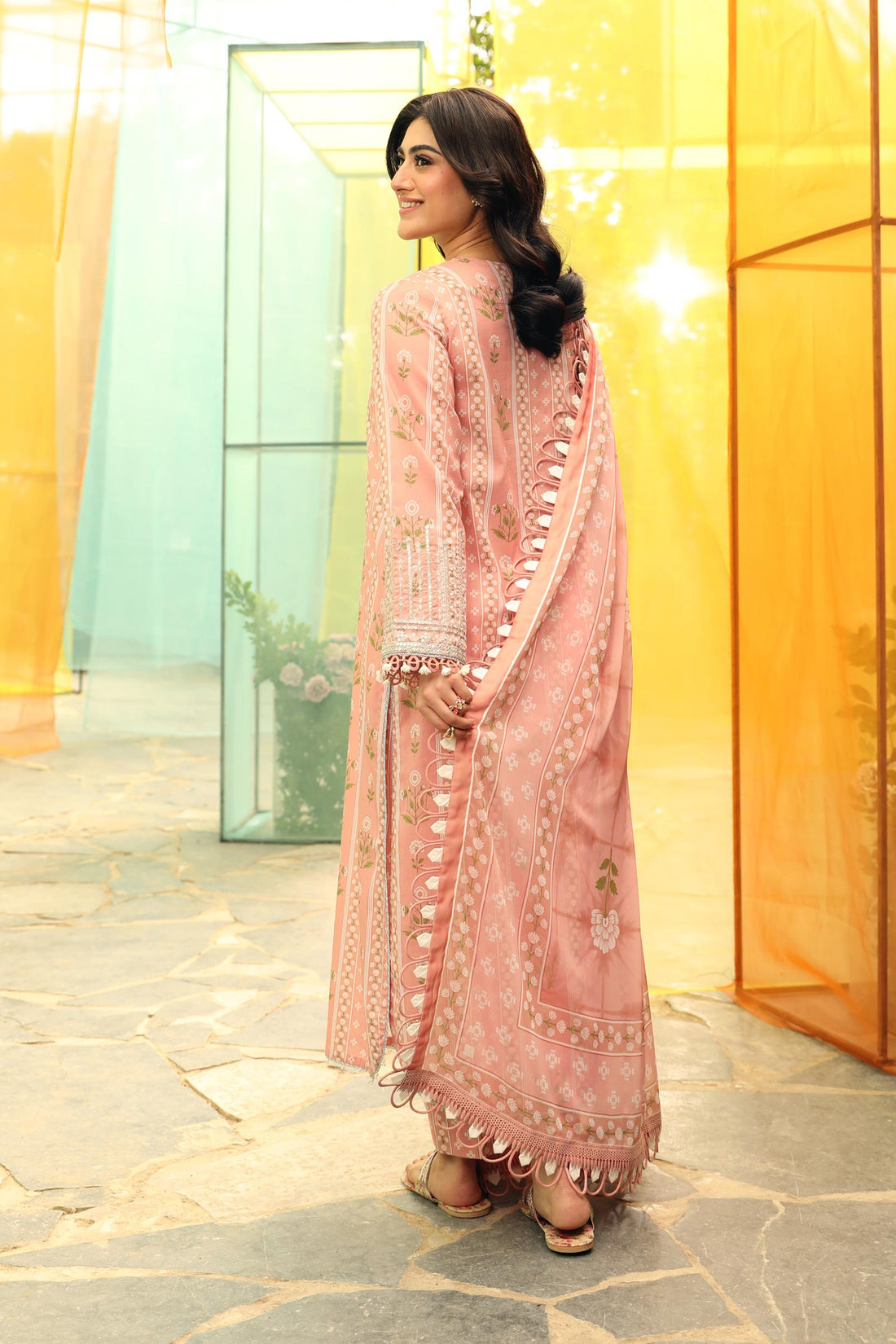 Maria B | M Basic Summer Lawn 25 | MB-CUS25-711B - Official Maria B stockist in UK - Sakeena London