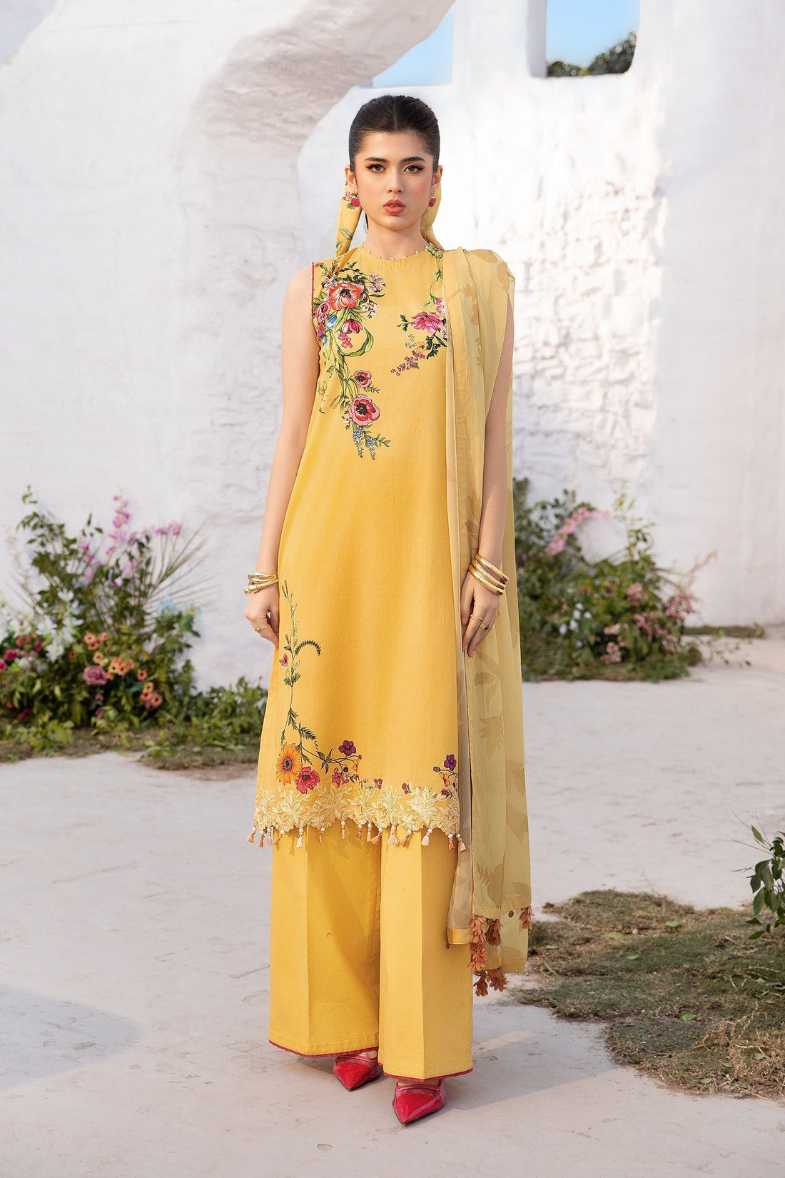 Maria B | M Basic Summer Lawn 25 | MB-CUS25-712A - Official Maria B stockist in UK - Sakeena London