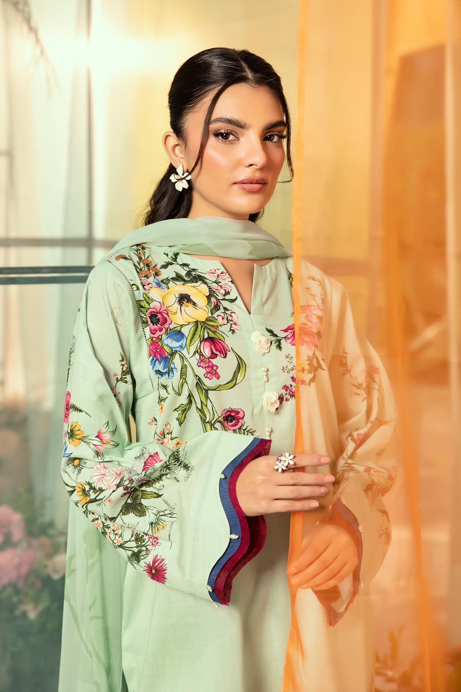 Maria B | M Basic Summer Lawn 25 | MB-CUS25-712B - Official Maria B stockist in UK - Sakeena London