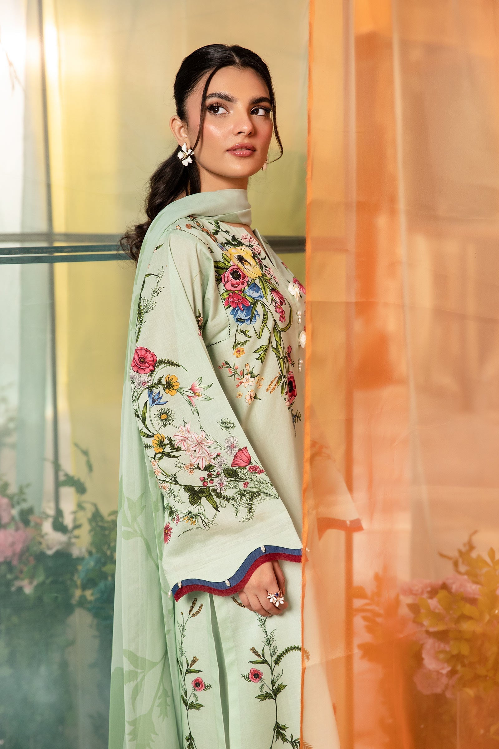 Maria B | M Basic Summer Lawn 25 | MB-CUS25-712B - Official Maria B stockist in UK - Sakeena London