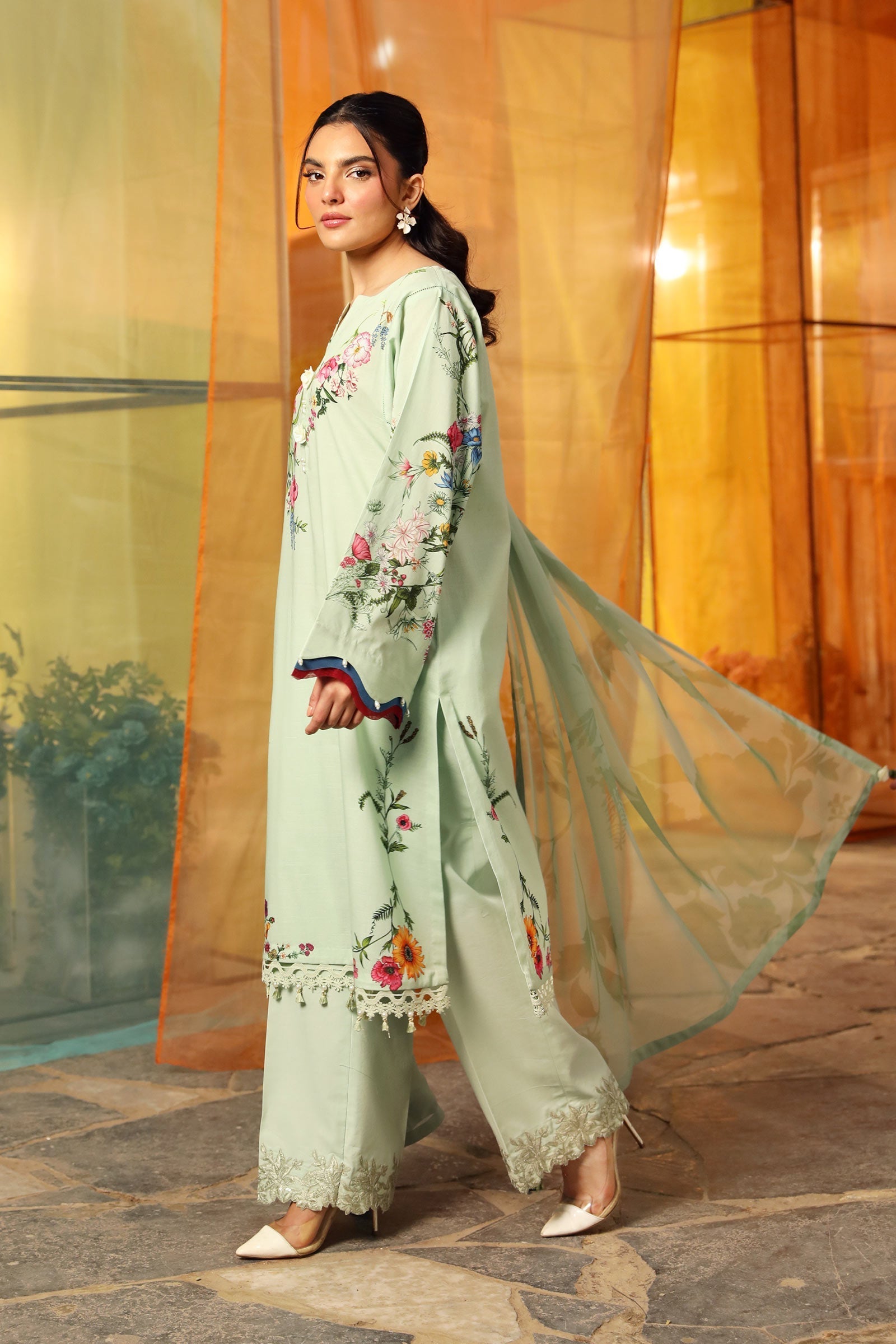 Maria B | M Basic Summer Lawn 25 | MB-CUS25-712B - Official Maria B stockist in UK - Sakeena London