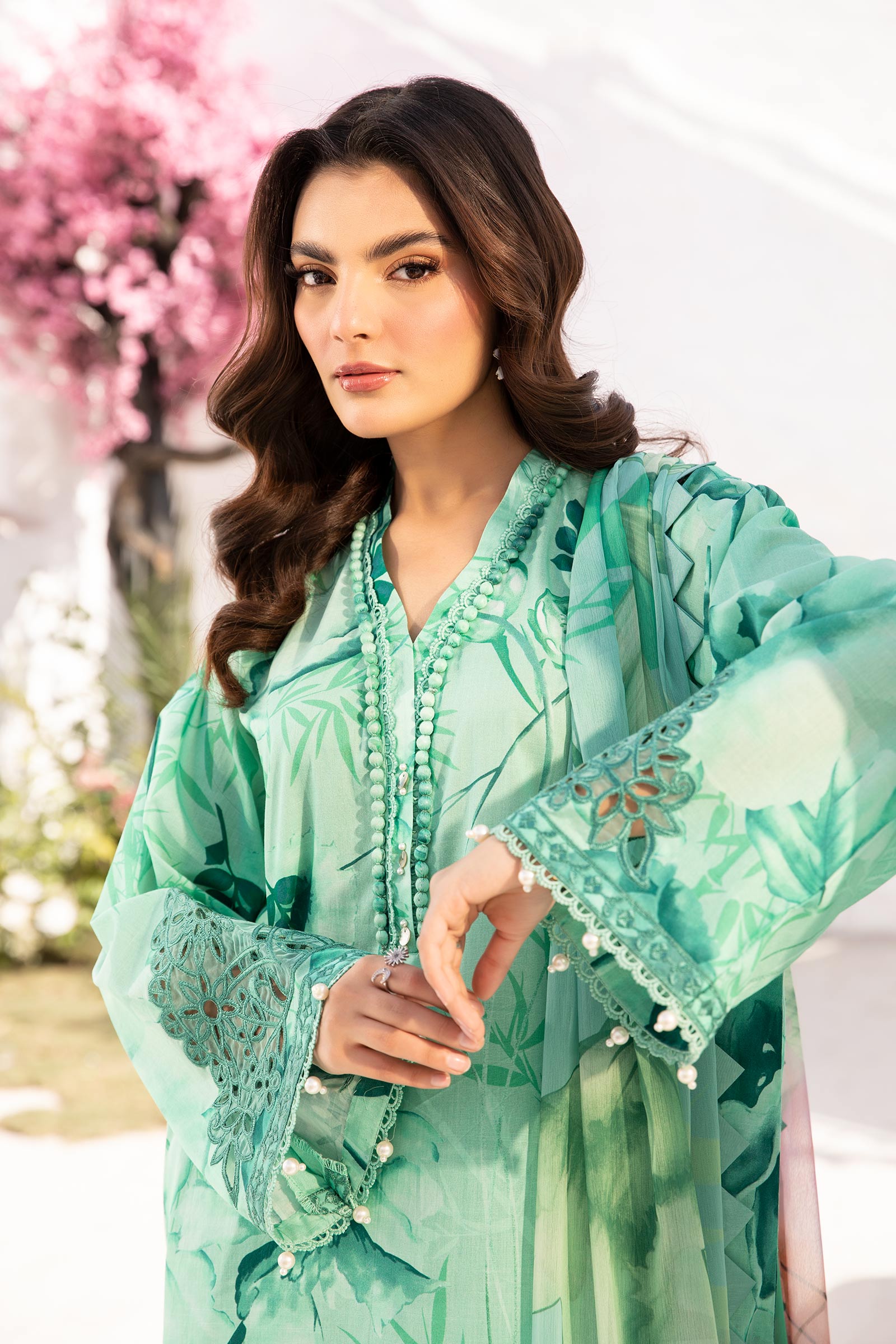 Maria B | M Basic Summer Lawn 25 | MB-CUS25-713A - Official Maria B stockist in UK - Sakeena London