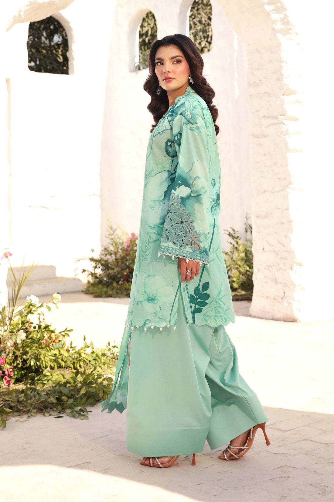 Maria B | M Basic Summer Lawn 25 | MB-CUS25-713A - Official Maria B stockist in UK - Sakeena London