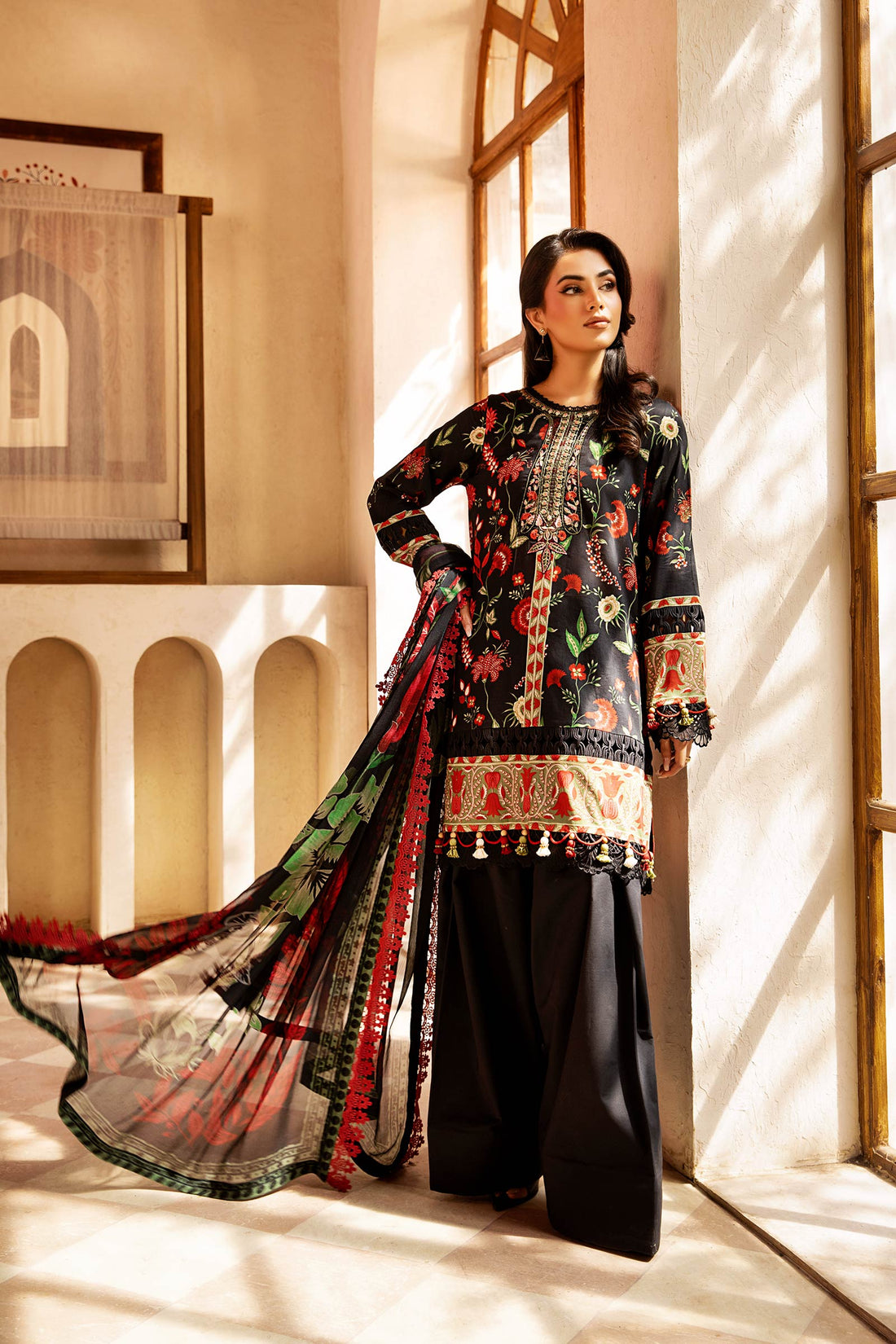 Maria B | Eid Basic Lawn | MB-CUS25-901A - Official Maria B stockist in UK - Sakeena London