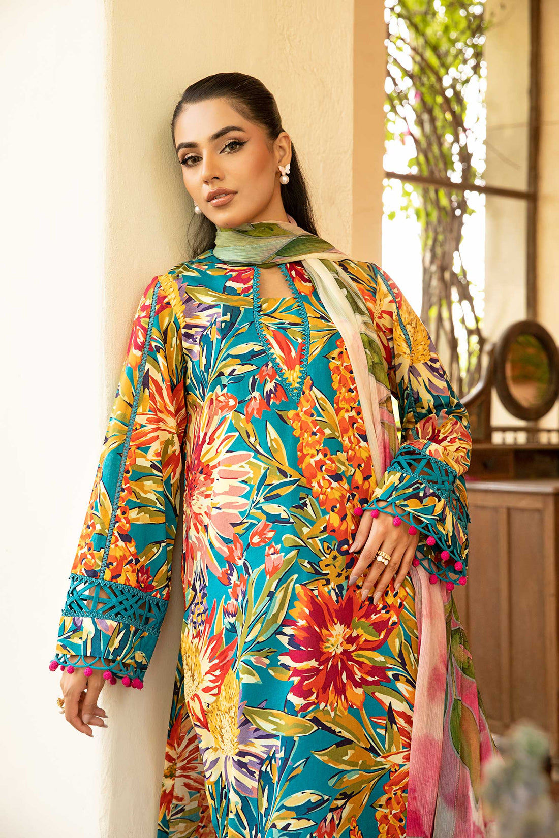 Maria B | Eid Basic Lawn | MB-CUS25-903A - Official Maria B stockist in UK - Sakeena London