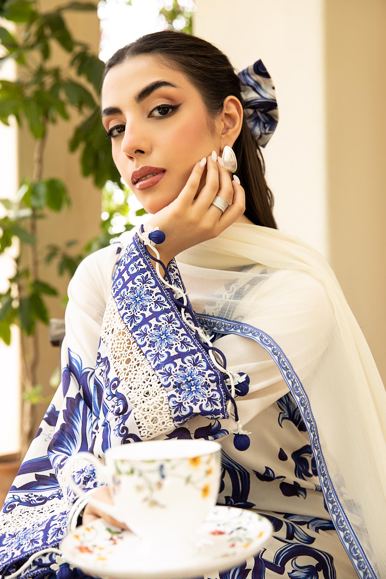 Maria B | Eid Basic Lawn | MB-CUS25-904A - Official Maria B stockist in UK - Sakeena London