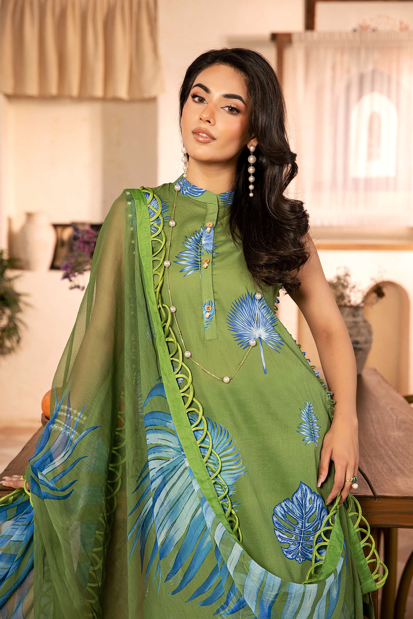 Maria B | Eid Basic Lawn | MB-CUS25-906A - Official Maria B stockist in UK - Sakeena London