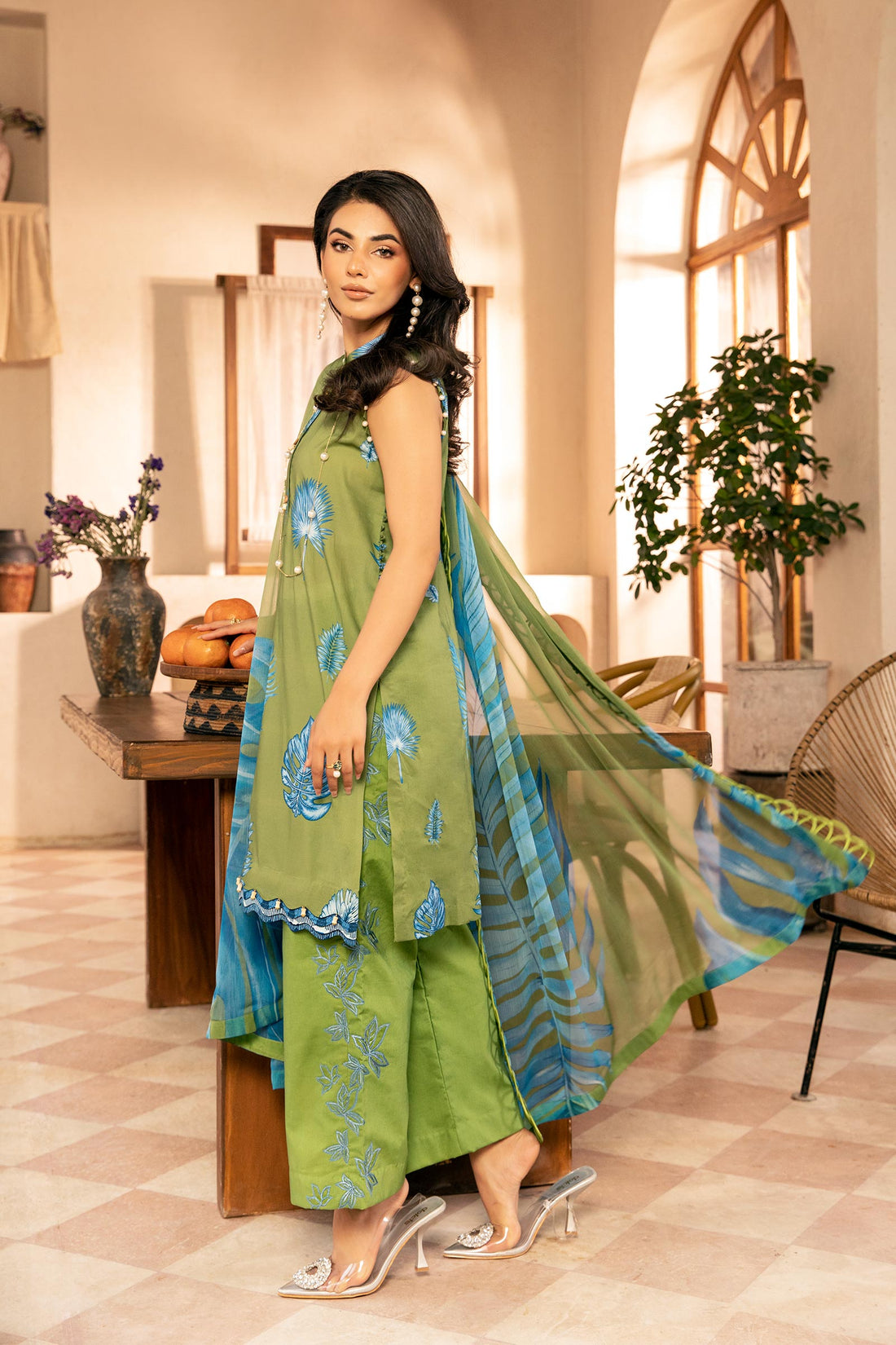 Maria B | Eid Basic Lawn | MB-CUS25-906A - Official Maria B stockist in UK - Sakeena London