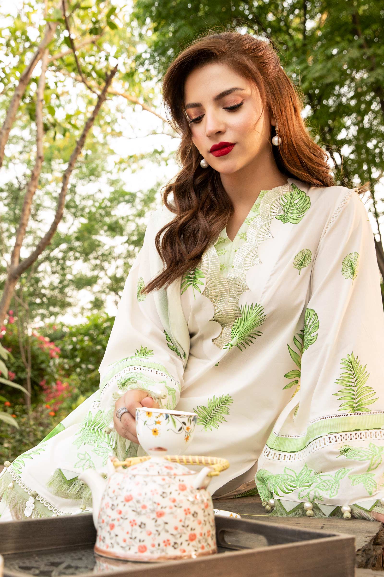Maria B | Eid Basic Lawn | MB-CUS25-906B - Official Maria B stockist in UK - Sakeena London