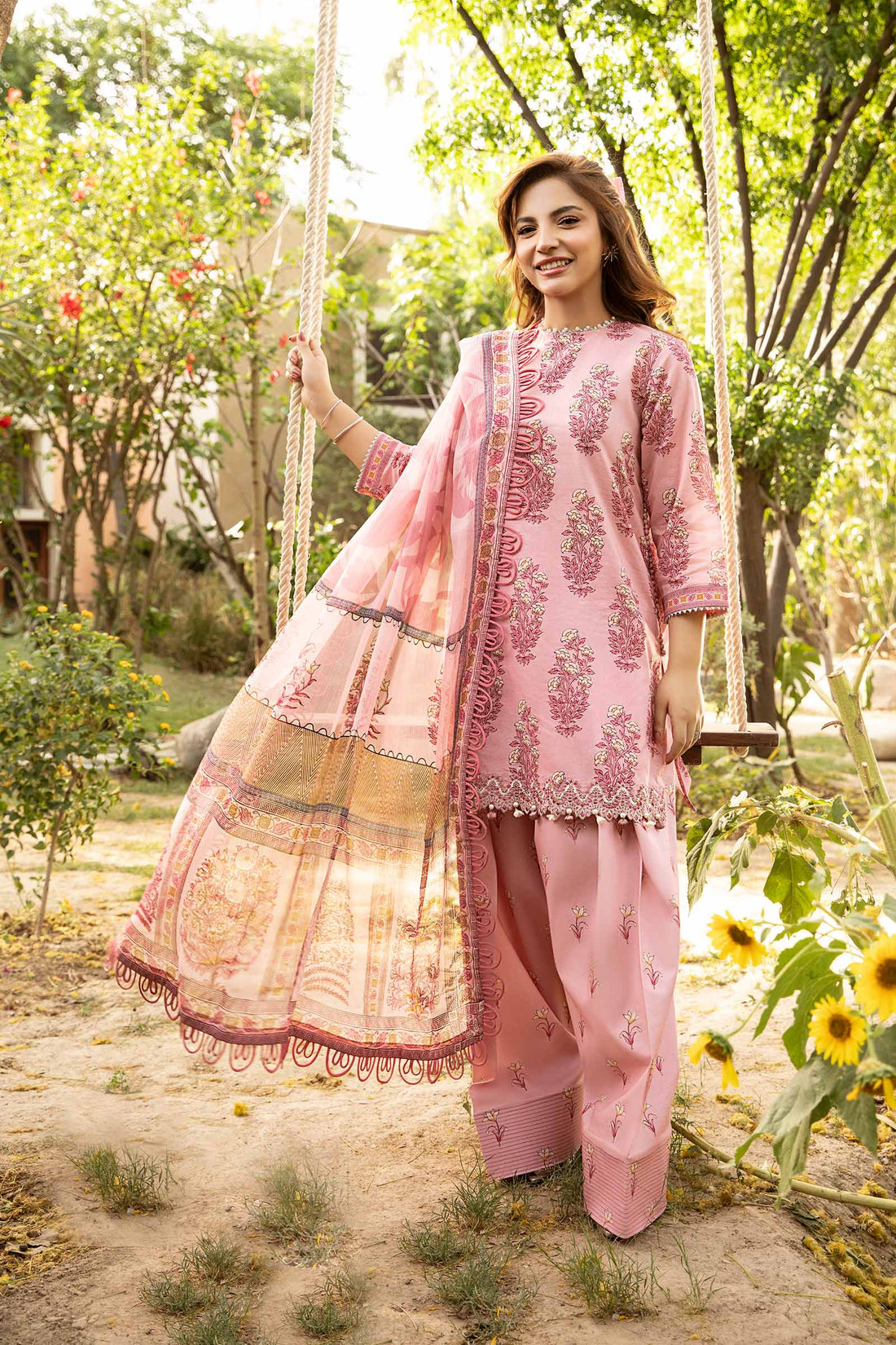 Maria B | Eid Basic Lawn | MB-CUS25-908A - Official Maria B stockist in UK - Sakeena London