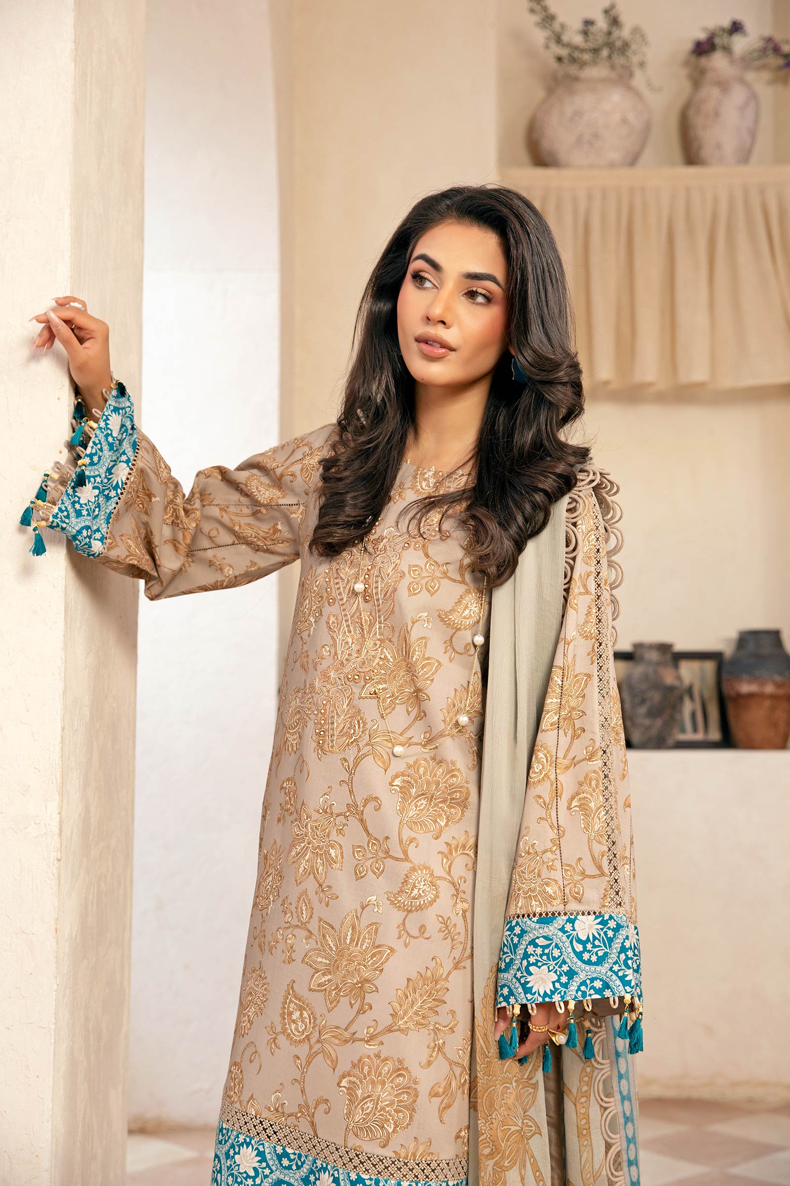 Maria B | Eid Basic Lawn | MB-CUS25-909B - Official Maria B stockist in UK - Sakeena London