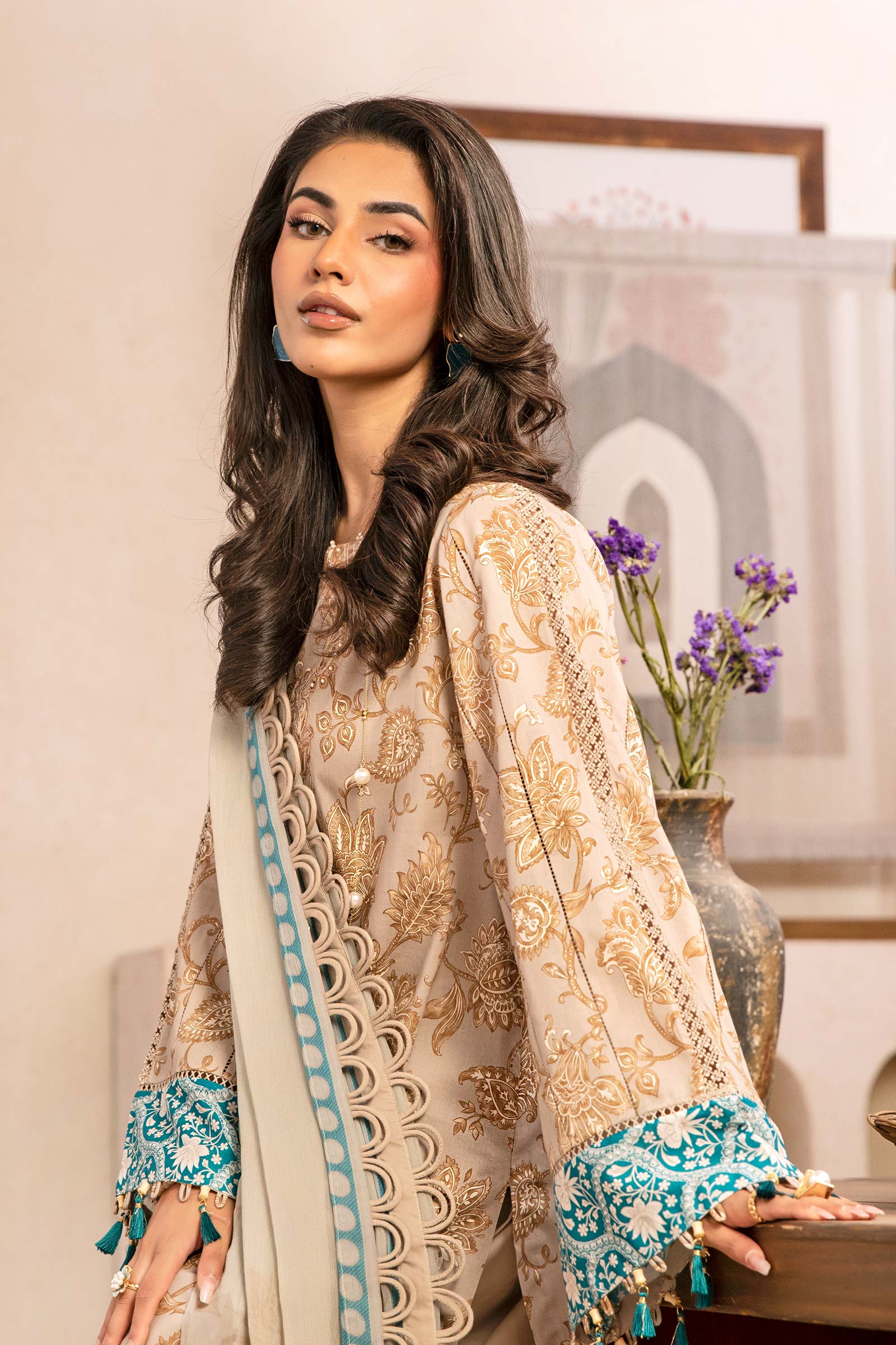 Maria B | Eid Basic Lawn | MB-CUS25-909B - Official Maria B stockist in UK - Sakeena London