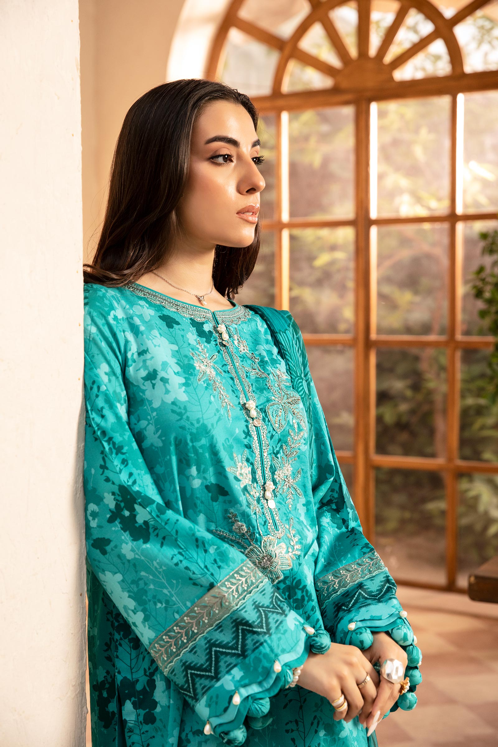 Maria B | Eid Basic Lawn | MB-CUS25-910A - Official Maria B stockist in UK - Sakeena London