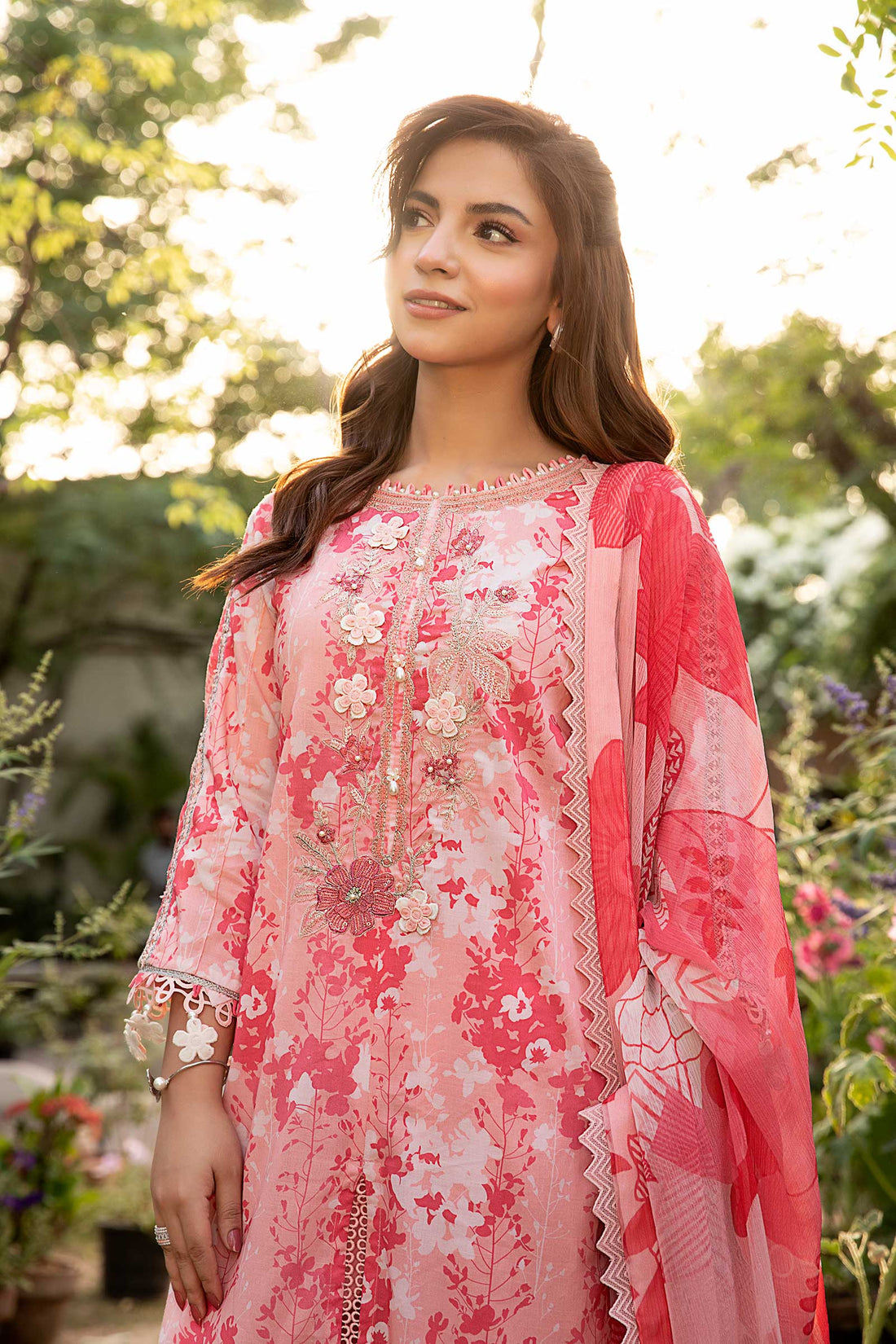 Maria B | Eid Basic Lawn | MB-CUS25-910B - Official Maria B stockist in UK - Sakeena London