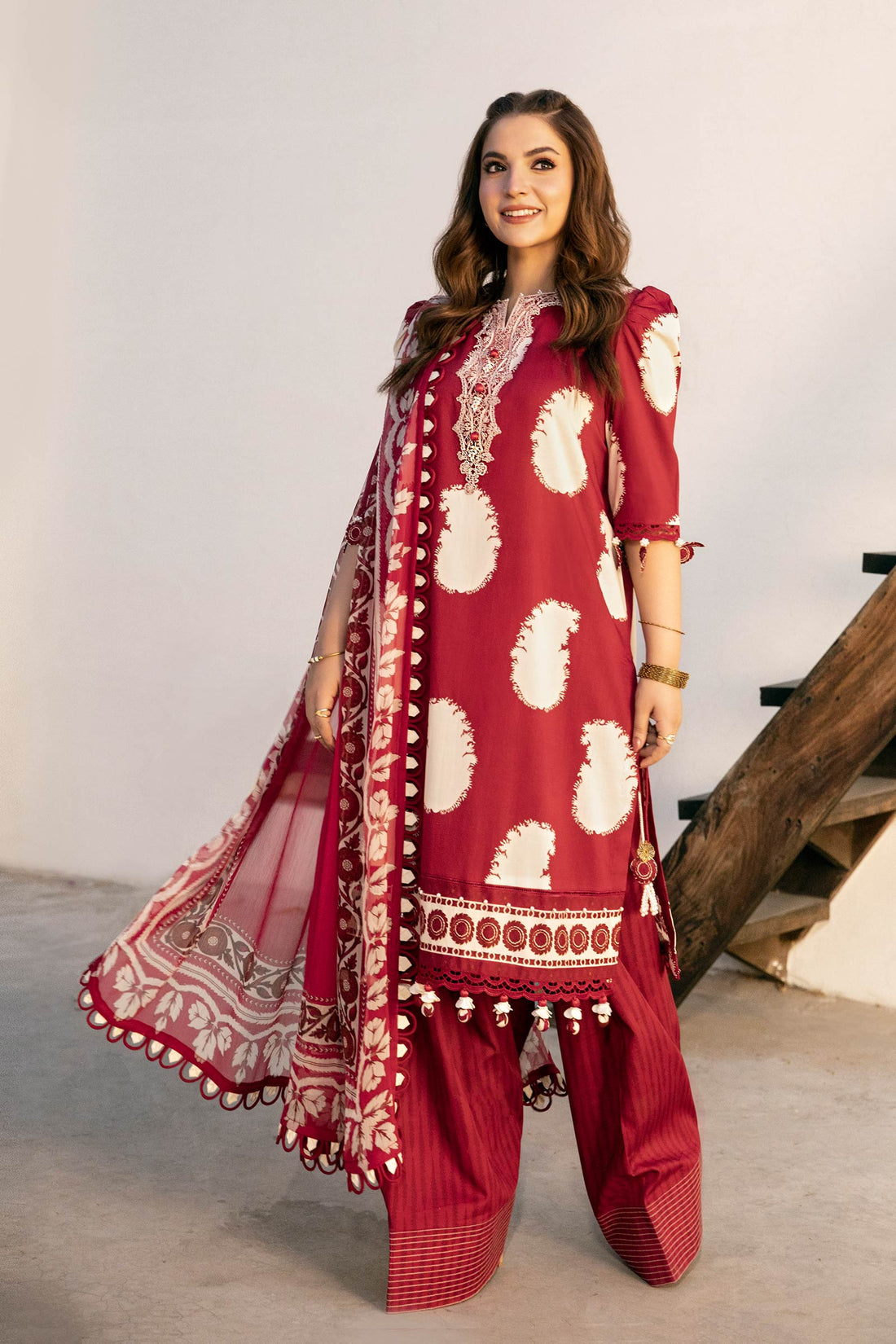 Maria B | Eid Basic Lawn | MB-CUS25-911A - Official Maria B stockist in UK - Sakeena London