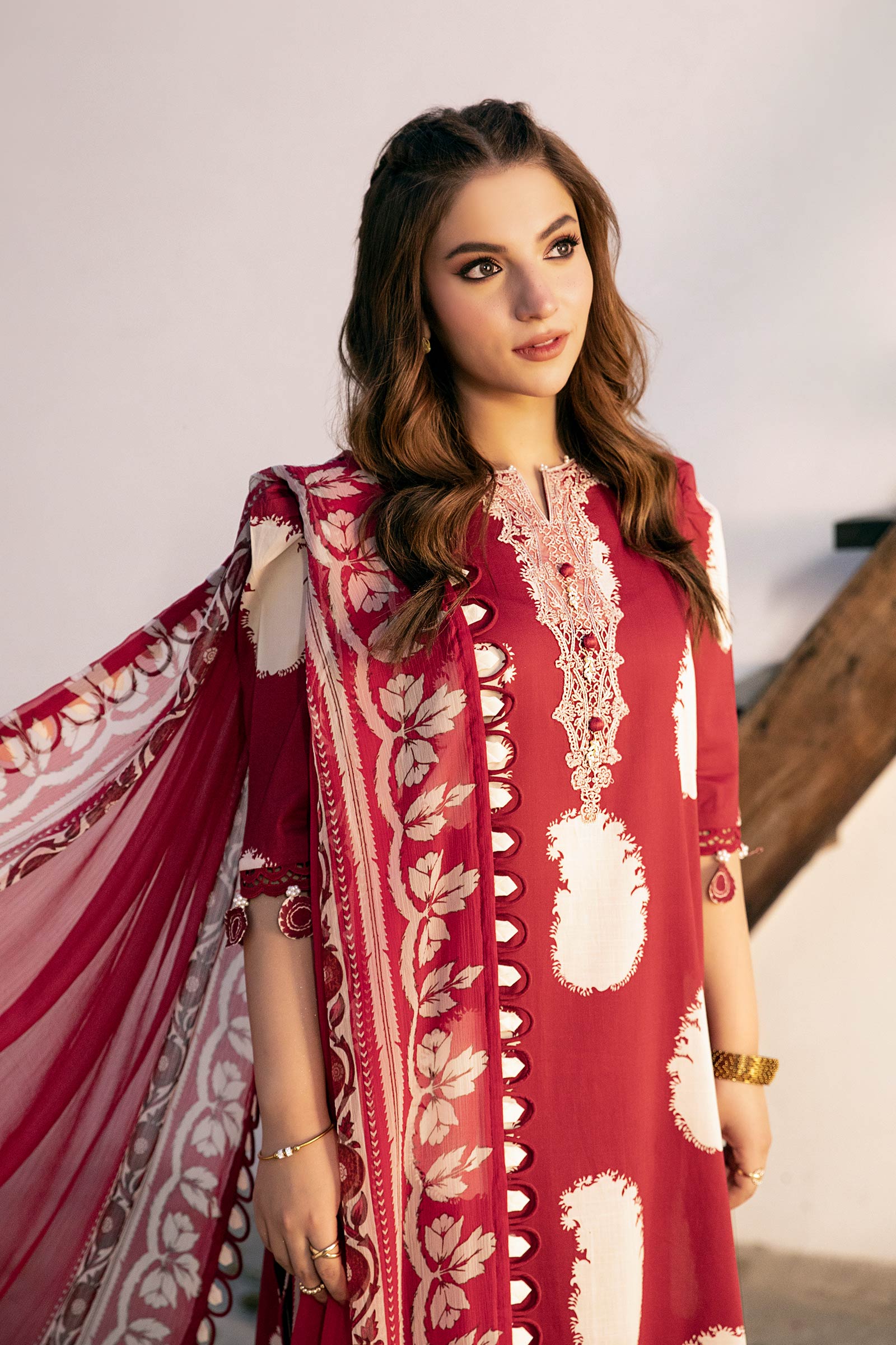 Maria B | Eid Basic Lawn | MB-CUS25-911A - Official Maria B stockist in UK - Sakeena London