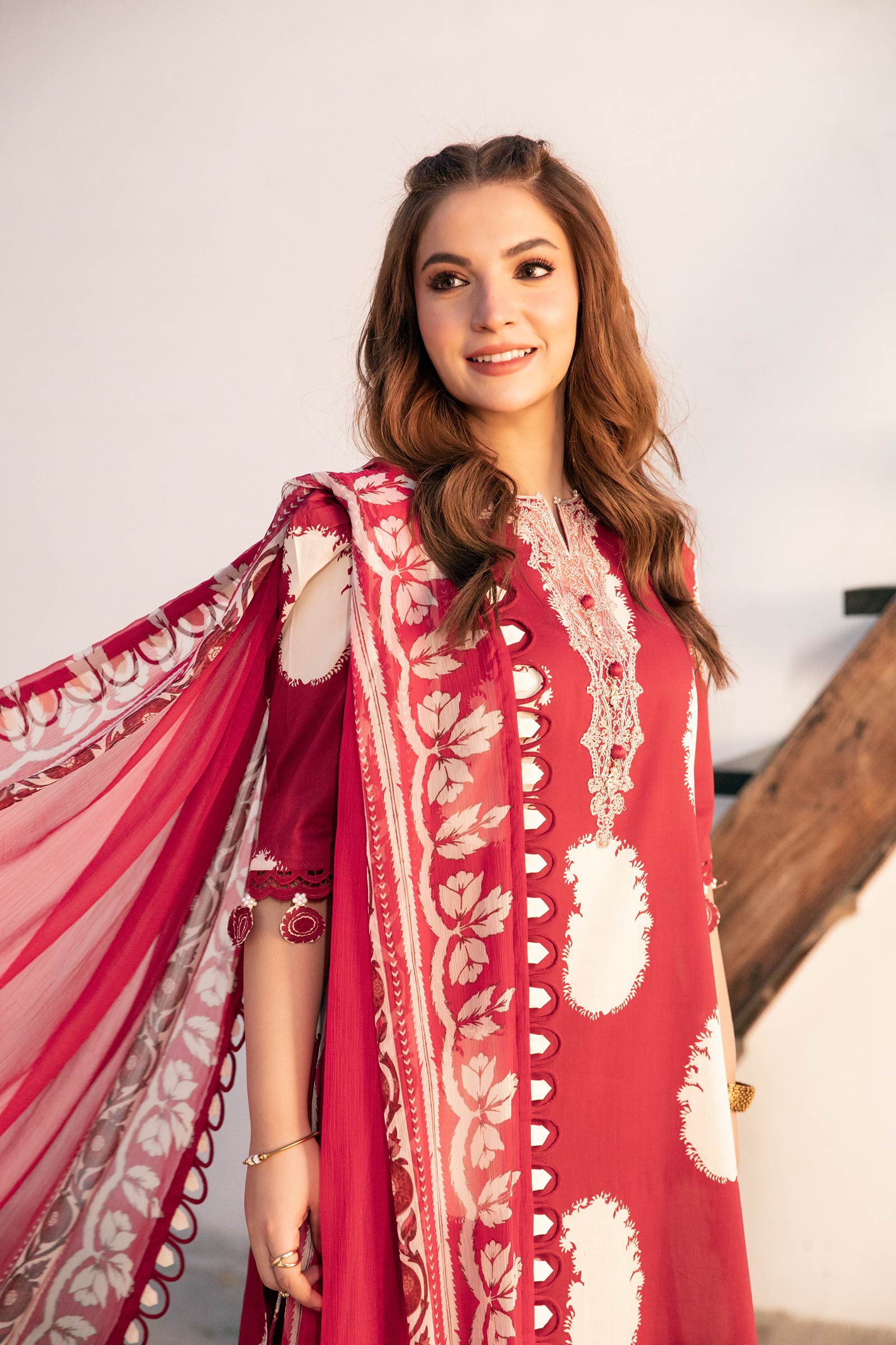 Maria B | Eid Basic Lawn | MB-CUS25-911A - Official Maria B stockist in UK - Sakeena London