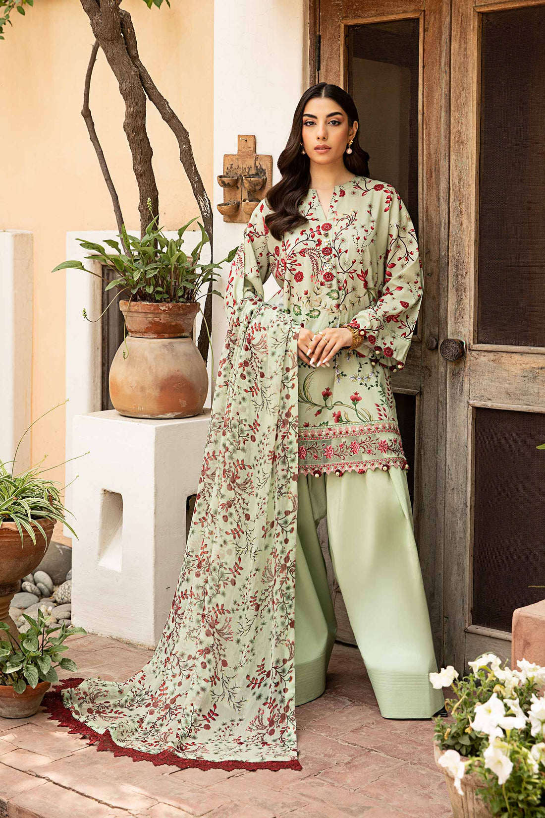 Maria B | Eid Basic Lawn | MB-CUS25-912B - Official Maria B stockist in UK - Sakeena London