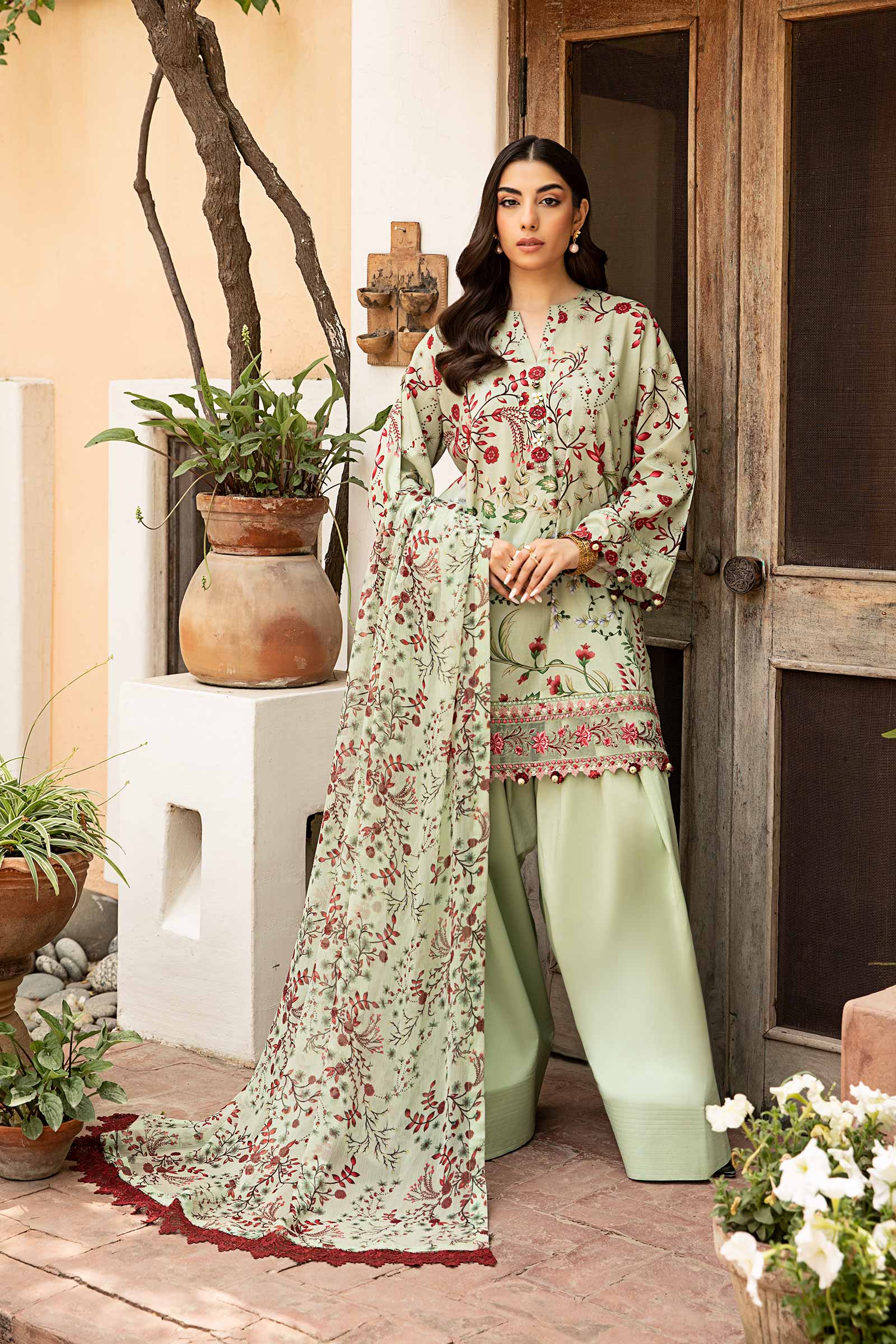Maria B | Eid Basic Lawn | MB-CUS25-912B - Official Maria B stockist in UK - Sakeena London