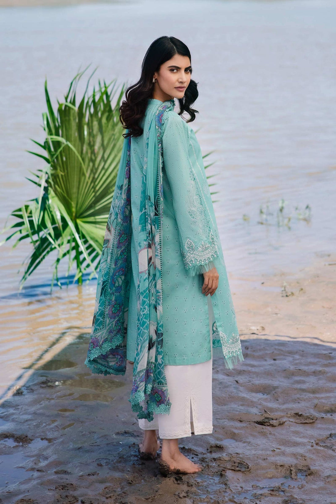 Maria b | M Basics Lawn | 408-A - Official Maria B stockist in UK - Sakeena London