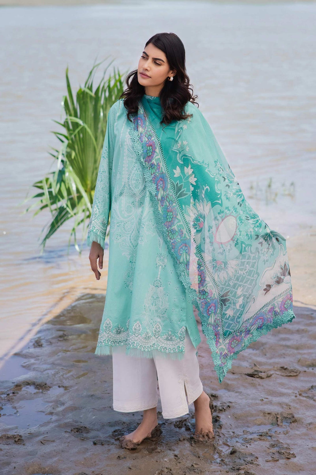 Maria b | M Basics Lawn | 408-A - Official Maria B stockist in UK - Sakeena London