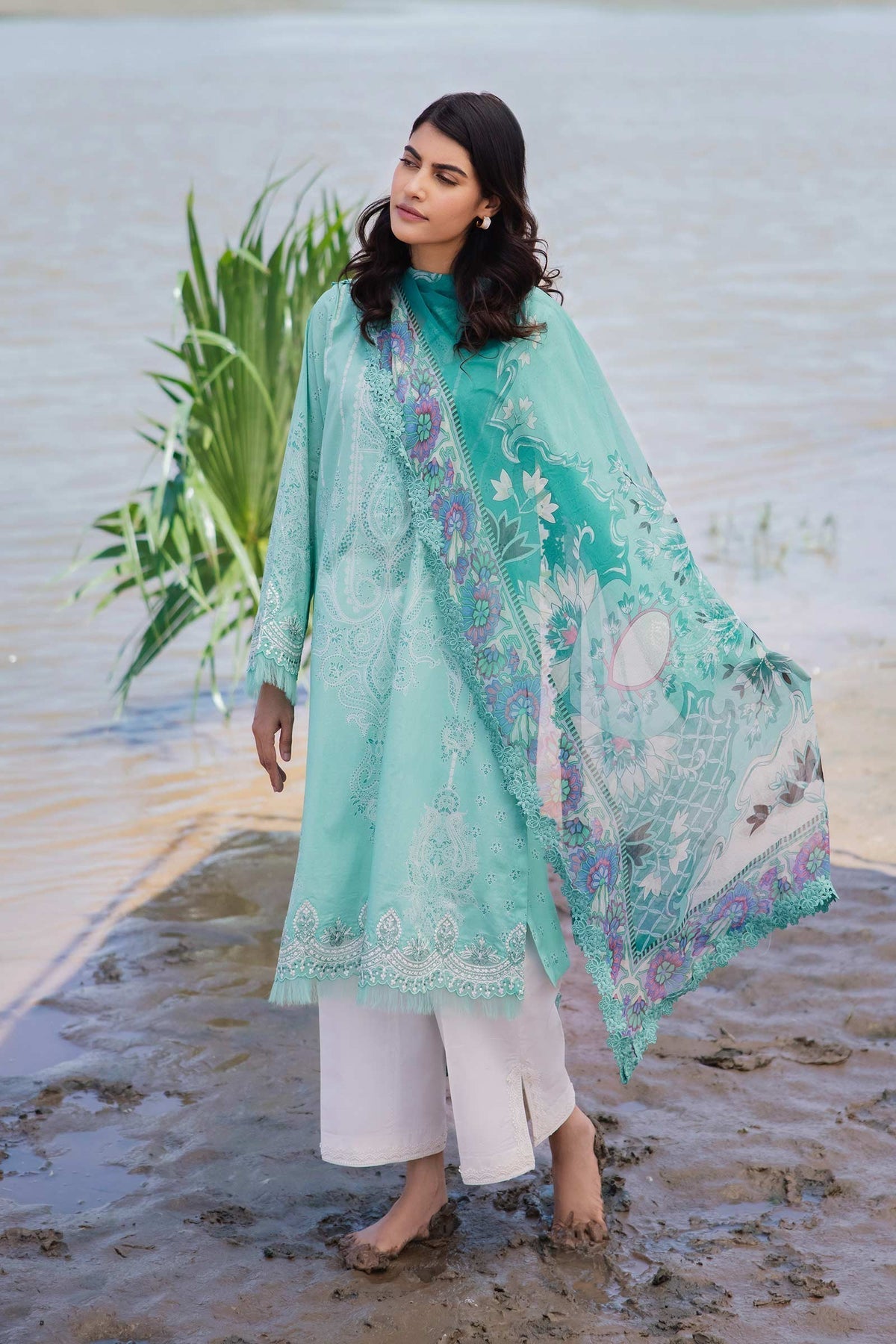 Maria b | M Basics Lawn | 408-A - Official Maria B stockist in UK - Sakeena London