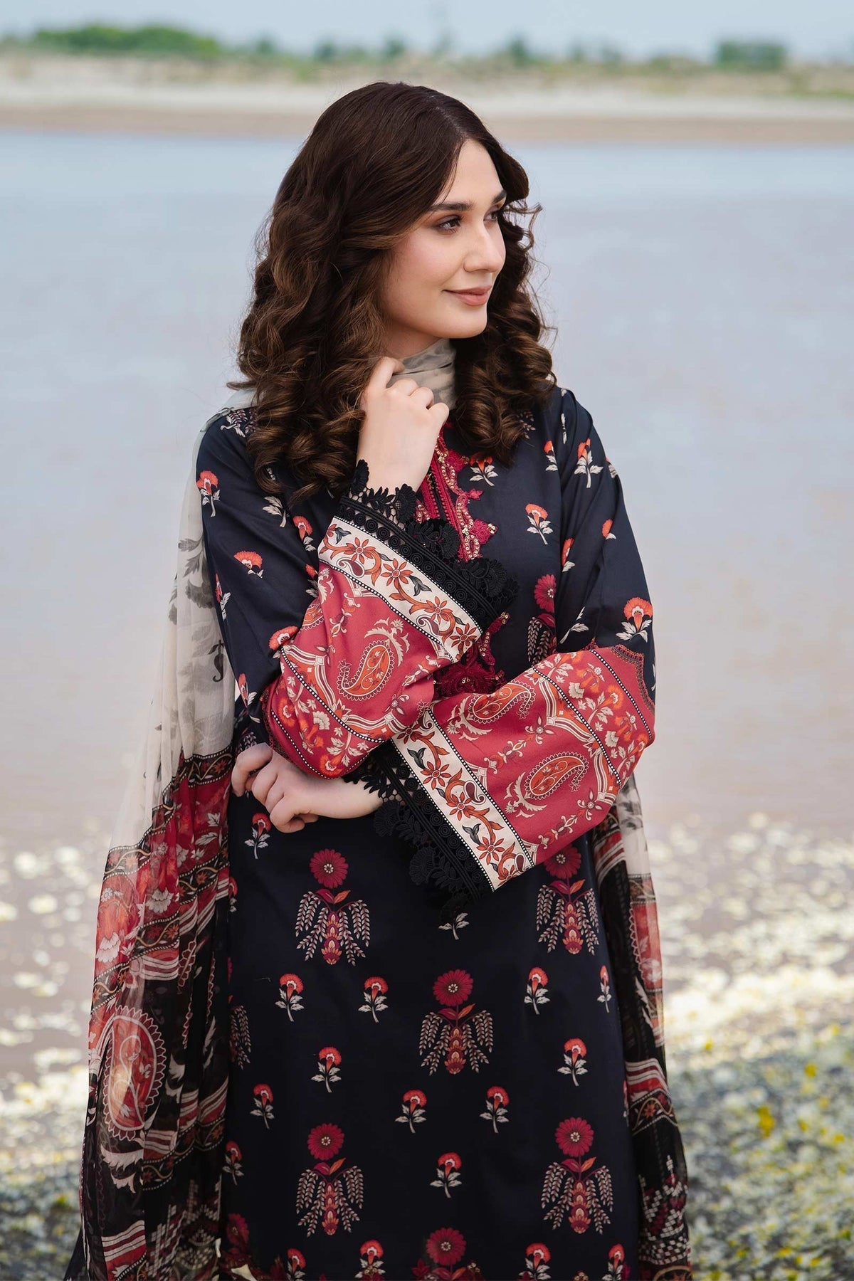 Maria b | M Basics Lawn | 412-A - Official Maria B stockist in UK - Sakeena London