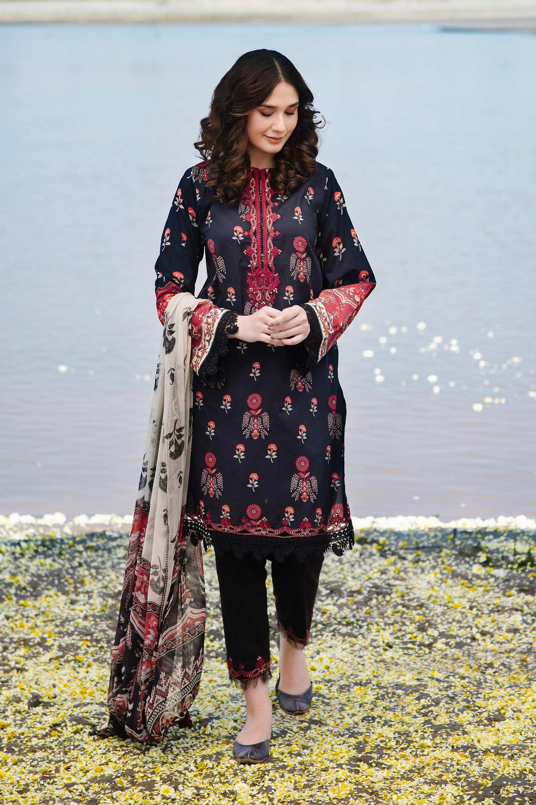Maria b | M Basics Lawn | 412-A - Official Maria B stockist in UK - Sakeena London