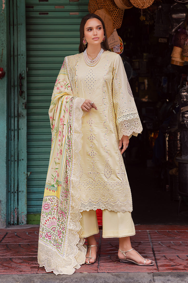 Marjjan | Carnation Lawn | MBL-14 B (LIME YELLOW) - Official Marjjan stockist in UK - Sakeena London