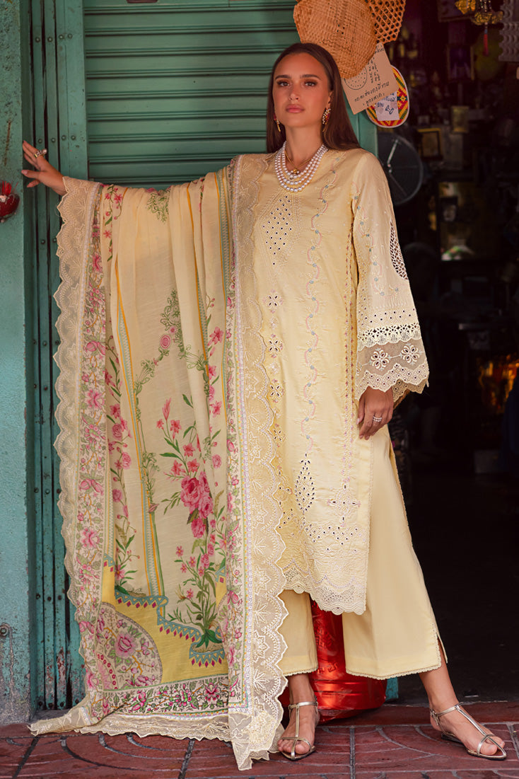 Marjjan | Carnation Lawn | MBL-14 B (LIME YELLOW) - Official Marjjan stockist in UK - Sakeena London