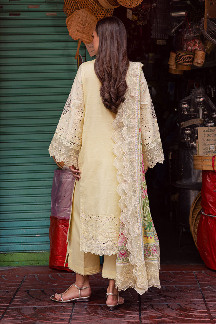 Marjjan | Carnation Lawn | MBL-14 B (LIME YELLOW) - Official Marjjan stockist in UK - Sakeena London