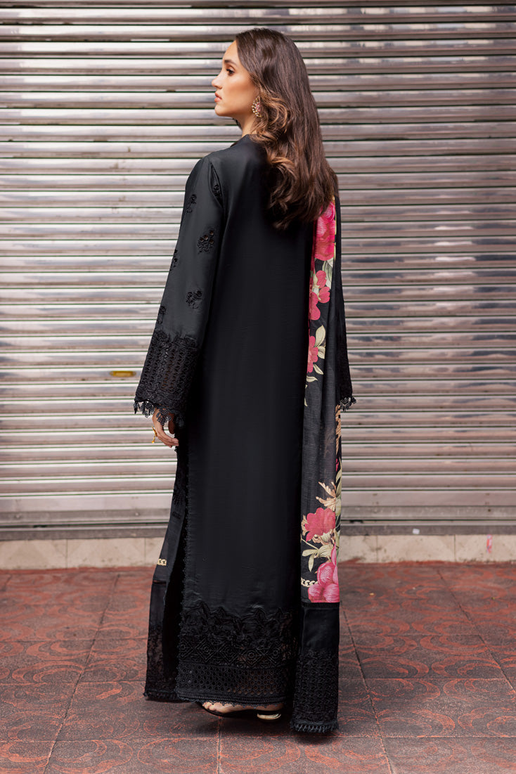 Marjjan | Carnation Lawn | MBL-16 B (BLACK) - Official Marjjan stockist in UK - Sakeena London