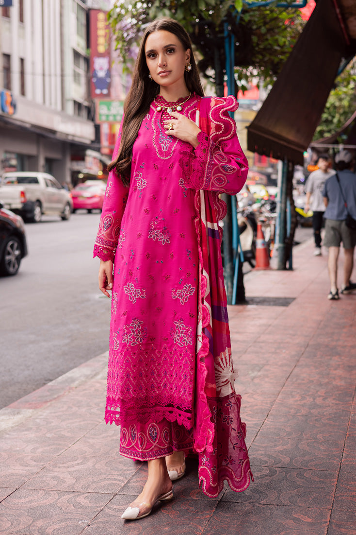 Marjjan | Carnation Lawn | MBL-17 B (HOT PINK) - Official Marjjan stockist in UK - Sakeena London