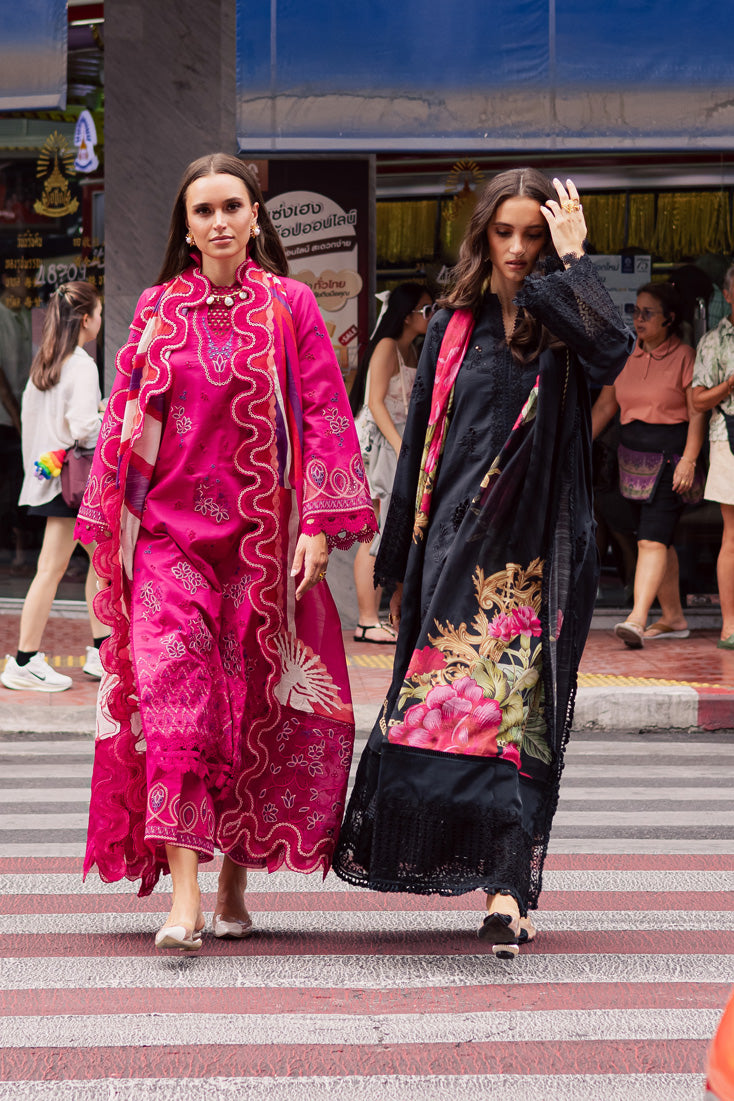 Marjjan | Carnation Lawn | MBL-17 B (HOT PINK) - Official Marjjan stockist in UK - Sakeena London