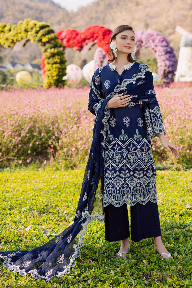 Marjjan | Silvia Lawn | MBL-33 A (Navy Blue)